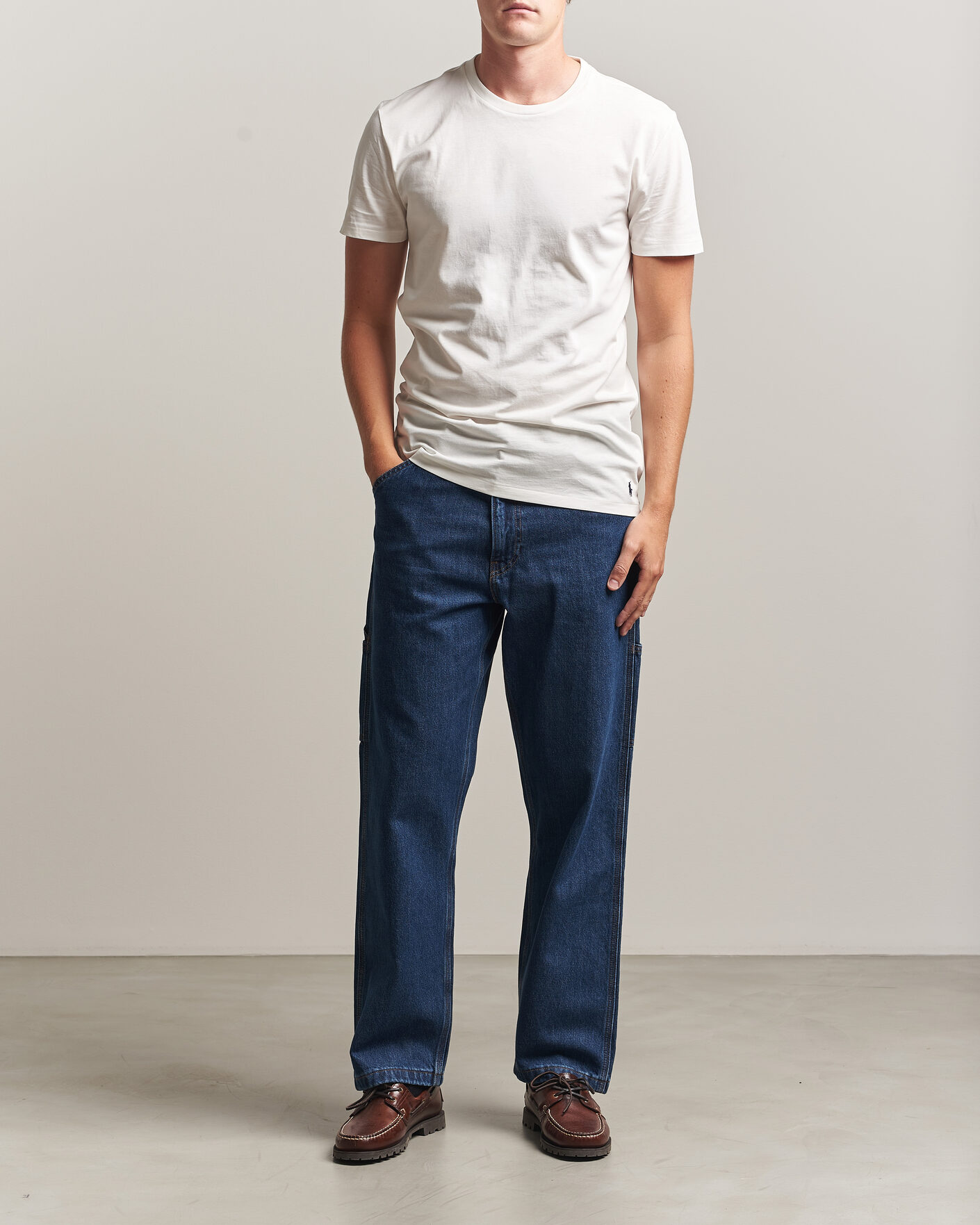 Uomini | T-shirt | Polo Ralph Lauren | 3-Pack Crew Neck T-Shirt White/Blue/Light Blue