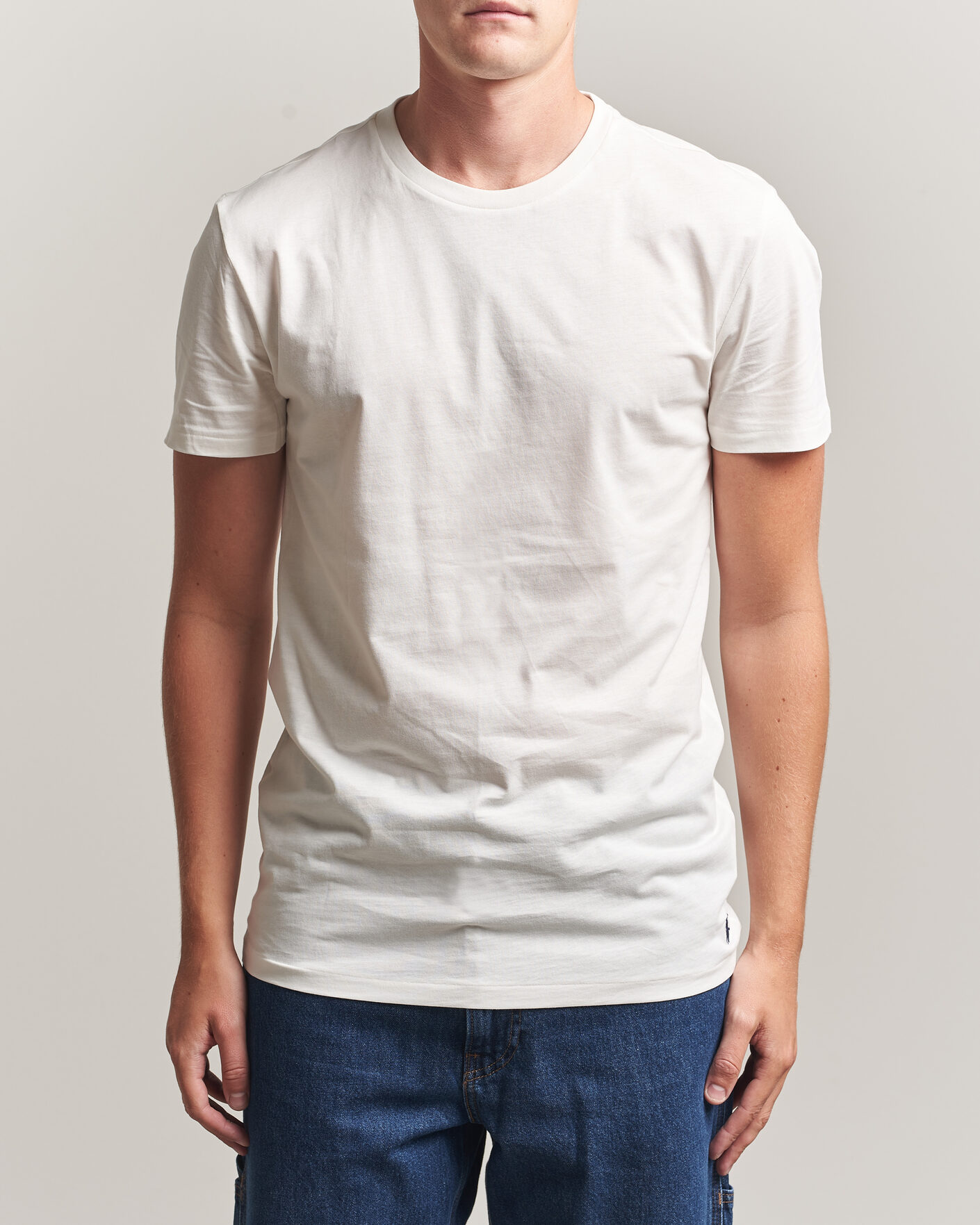 Uomini | T-shirt | Polo Ralph Lauren | 3-Pack Crew Neck T-Shirt White/Blue/Light Blue