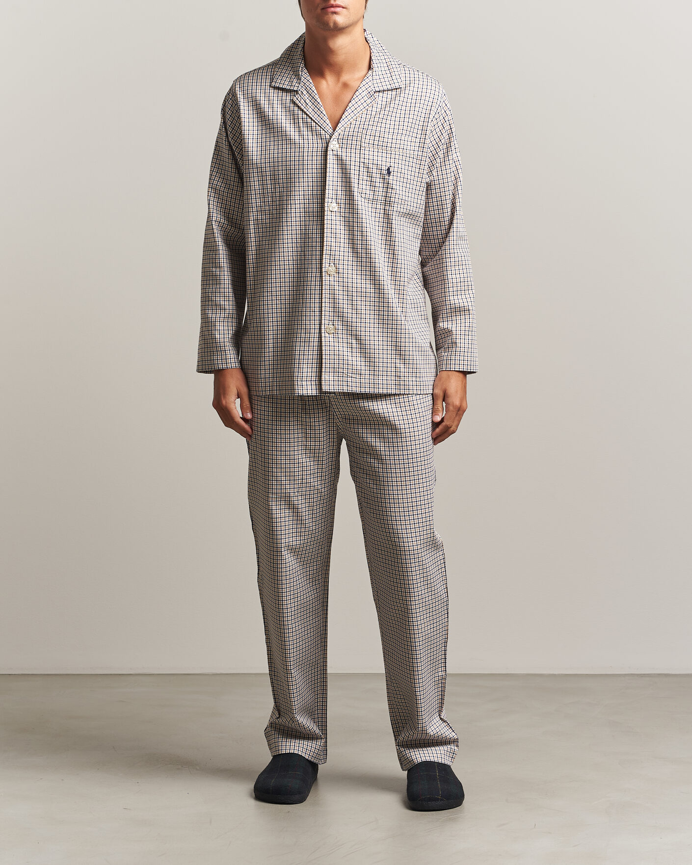 Uomini | Accappatoi & Pigiami | Polo Ralph Lauren | Pyjamas Set Khaki White Multi
