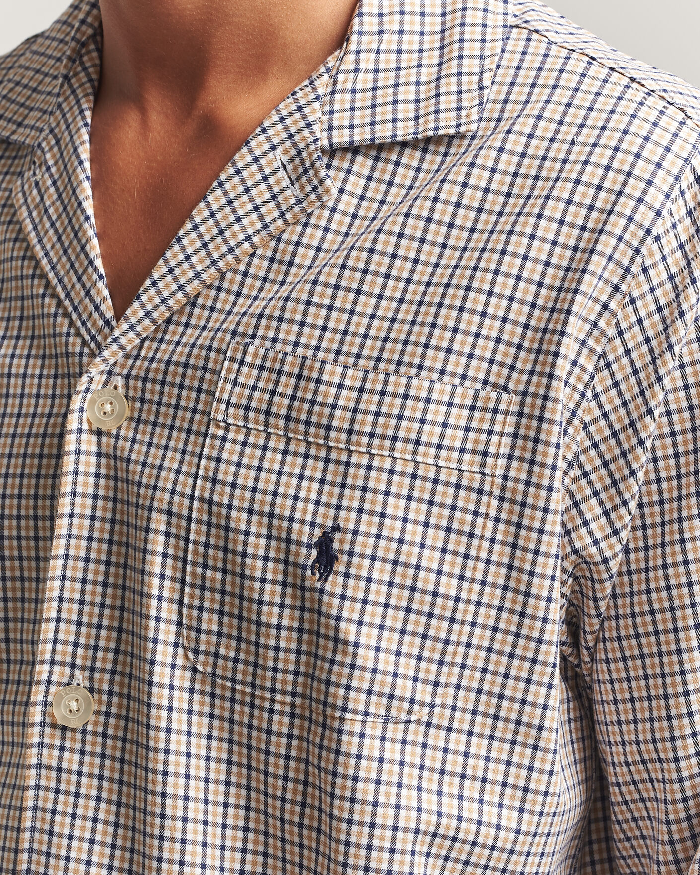 Uomini | Accappatoi & Pigiami | Polo Ralph Lauren | Pyjamas Set Khaki White Multi