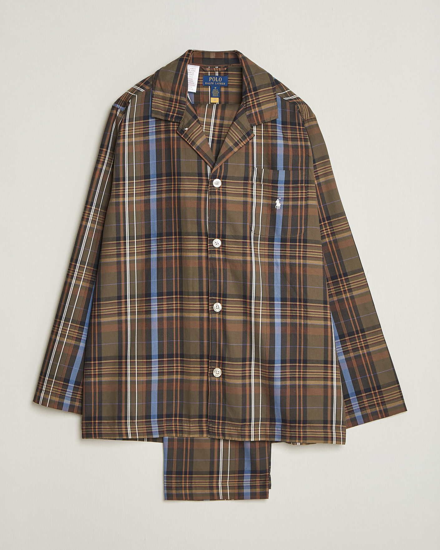 Uomini | Accappatoi & Pigiami | Polo Ralph Lauren | Pyjamas Set Olive Brown Multi
