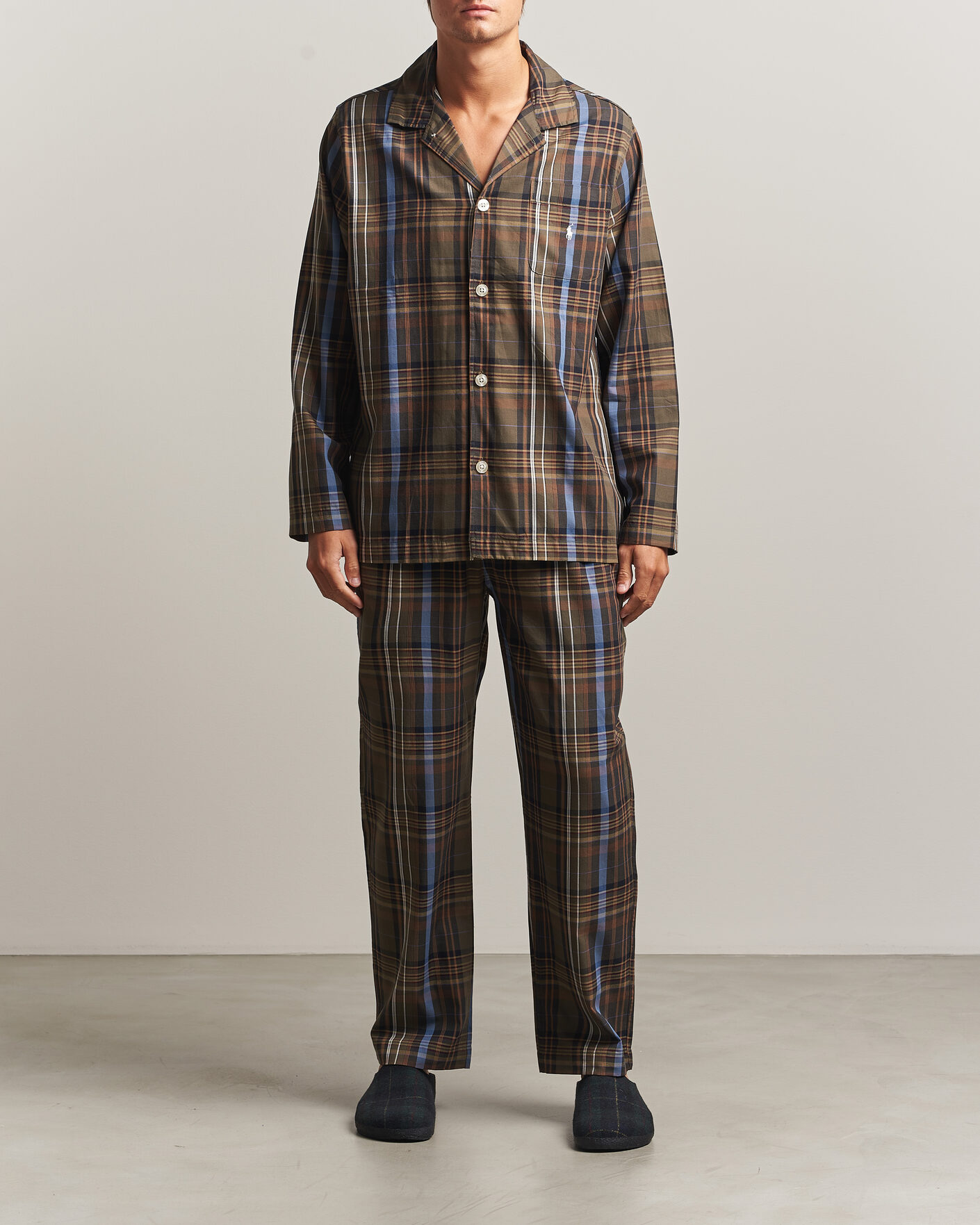 Uomini | Accappatoi & Pigiami | Polo Ralph Lauren | Pyjamas Set Olive Brown Multi