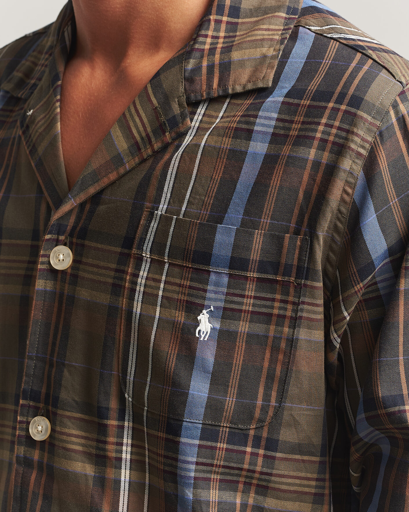 Uomini | Accappatoi & Pigiami | Polo Ralph Lauren | Pyjamas Set Olive Brown Multi