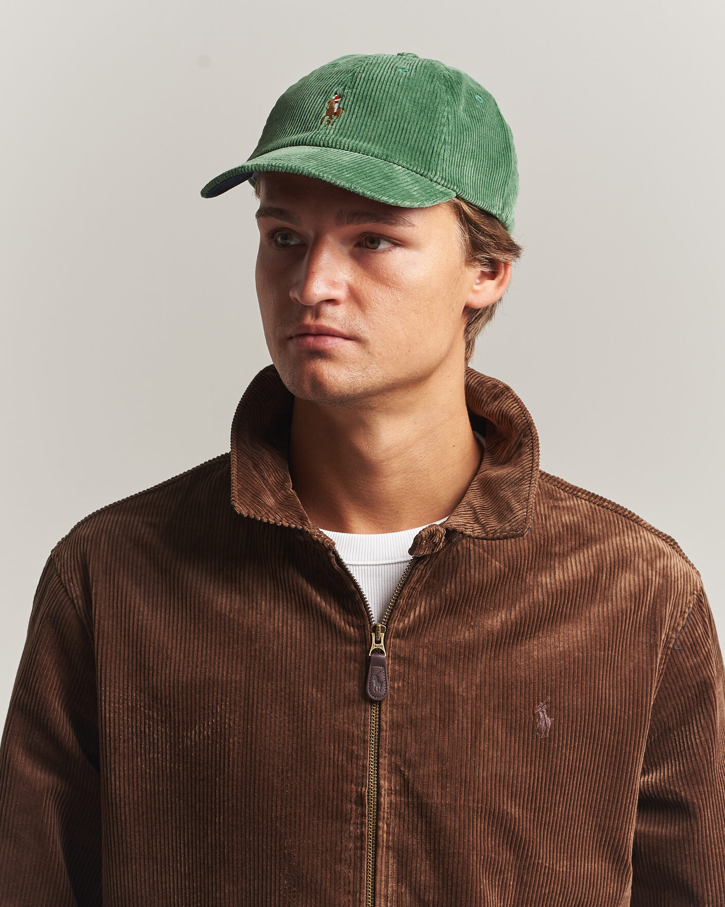 Uomini | Cappelli & Berretti | Polo Ralph Lauren | Corduroy Cap Meadow Green