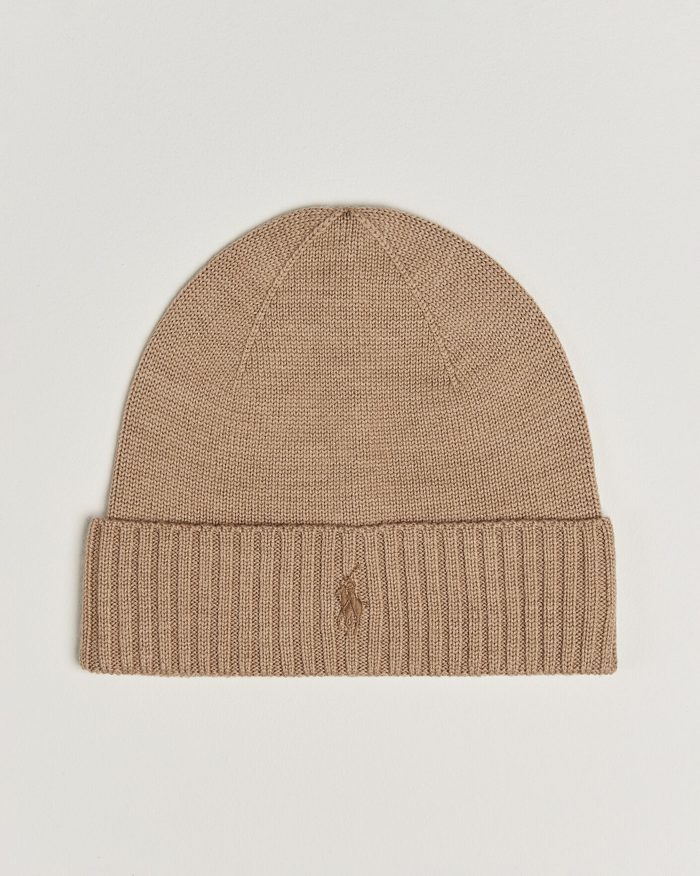 Uomini | Berretti | Polo Ralph Lauren | Merino Beanie Camel Melange
