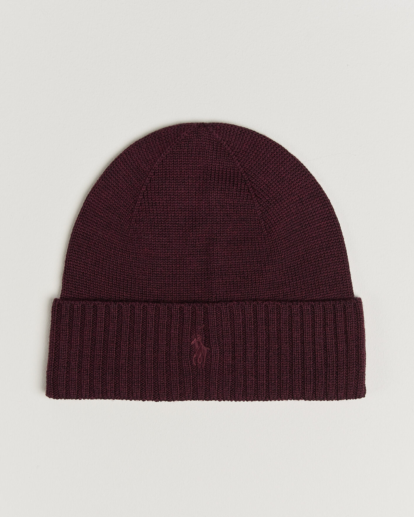 Uomini | Berretti | Polo Ralph Lauren | Merino Beanie Merlot Wine Heather