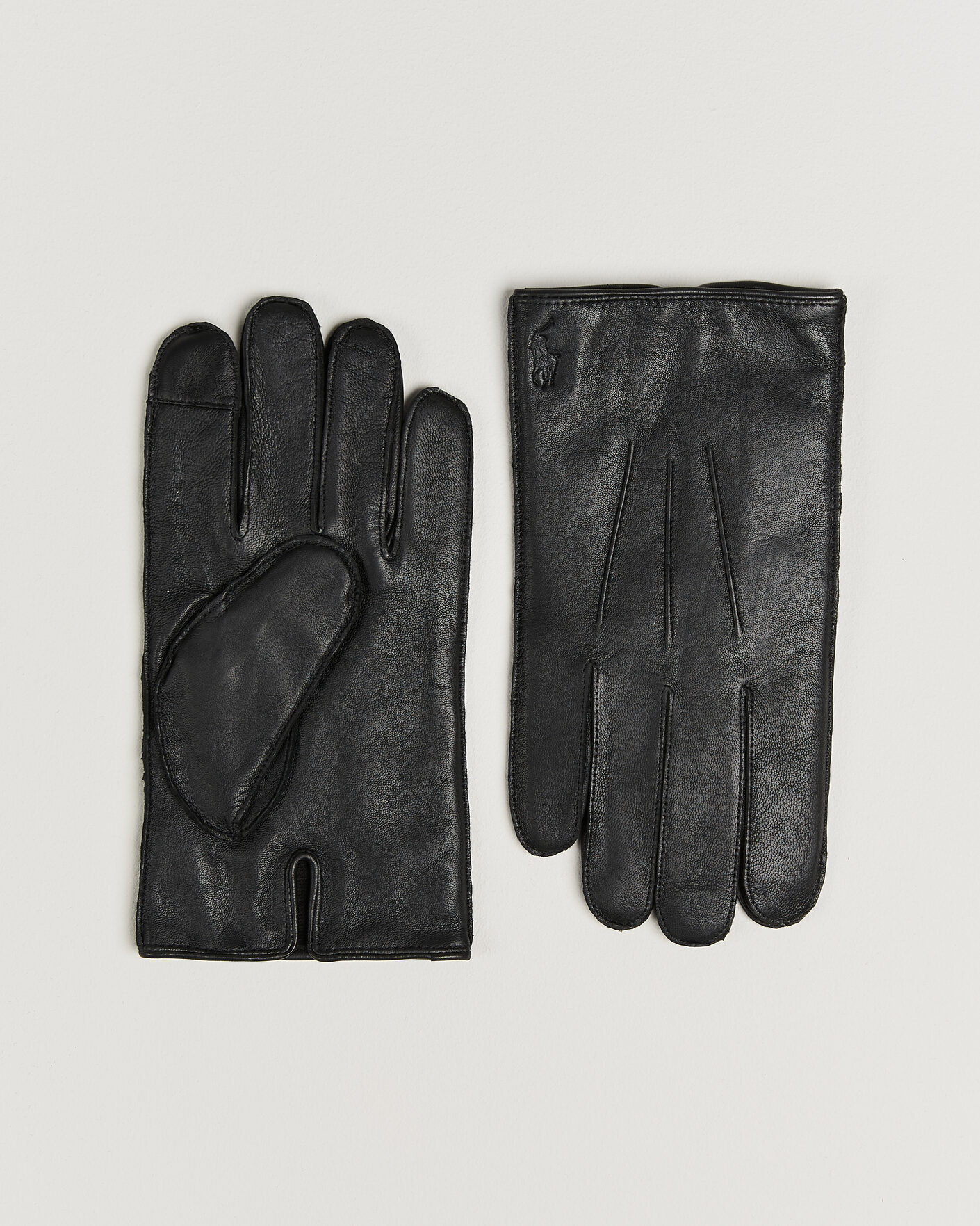 Uomini | Guanti | Polo Ralph Lauren | Water-Repellent Leather Gloves Black