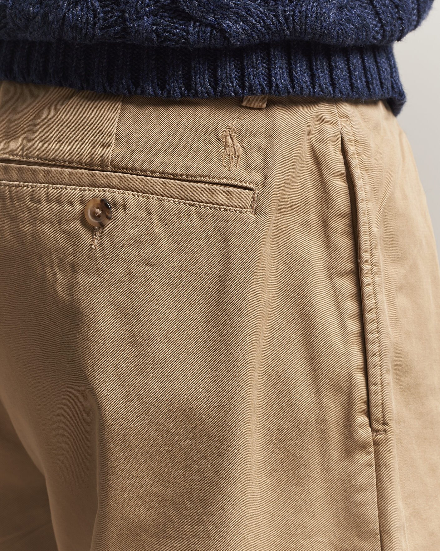 Uomini | Pantaloni | Polo Ralph Lauren | Bedford Twill Straight Fit Pants Khaki Hill
