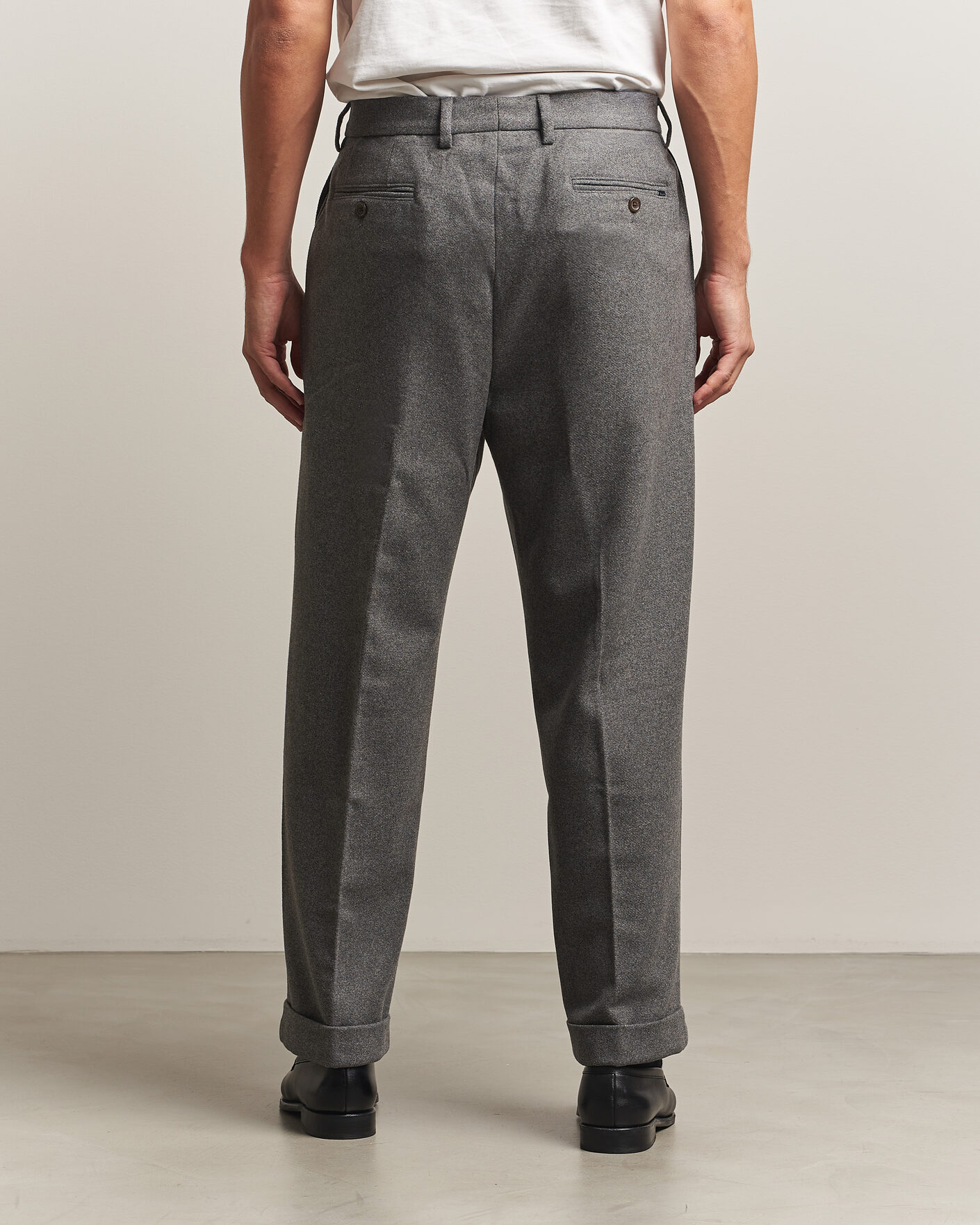Uomini | Pantaloni | Polo Ralph Lauren | Flanell Blend Straight Fit Pants Medium Grey