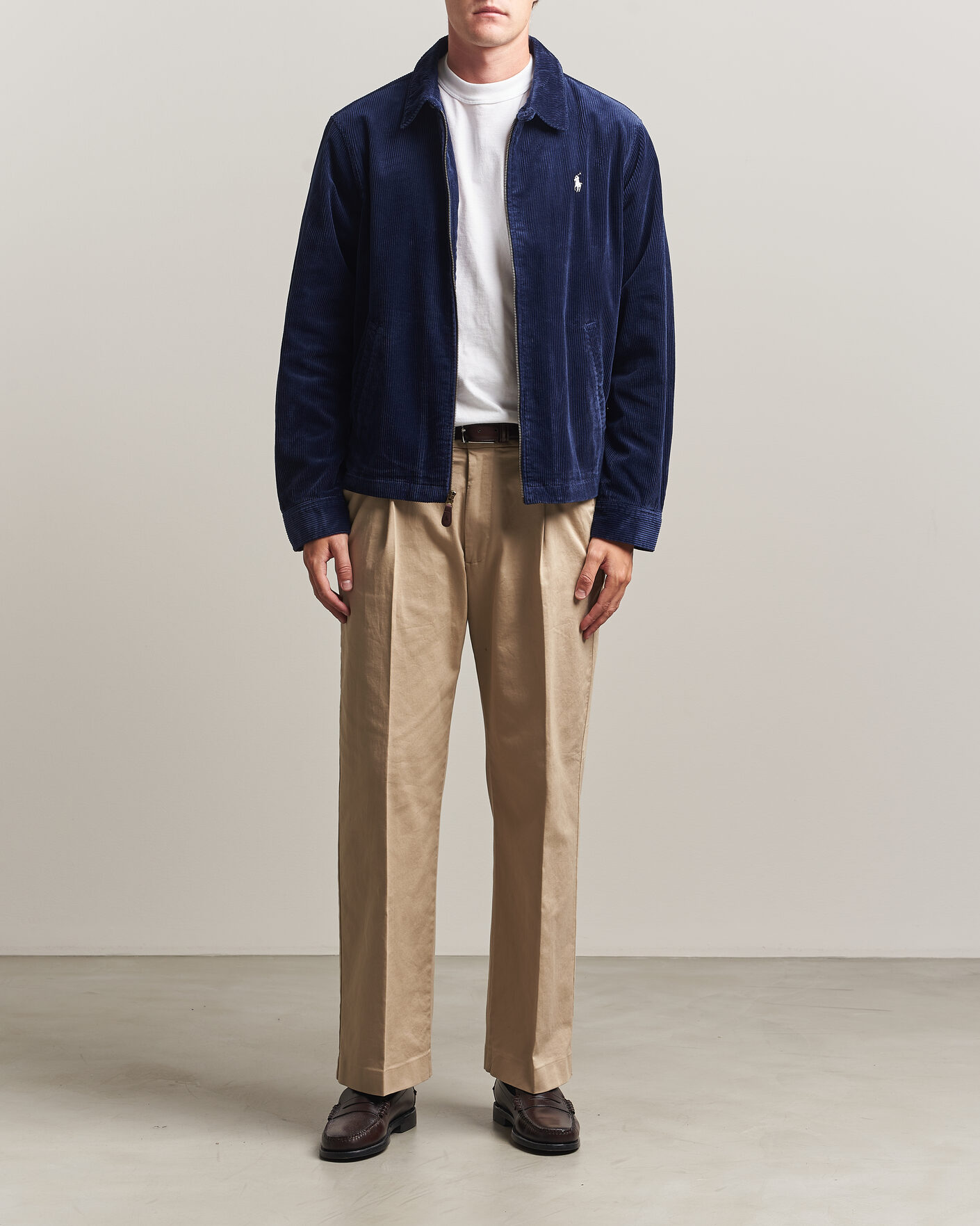 Uomini | Giacche | Polo Ralph Lauren | Lined Corduroy Windbreaker Newport Navy
