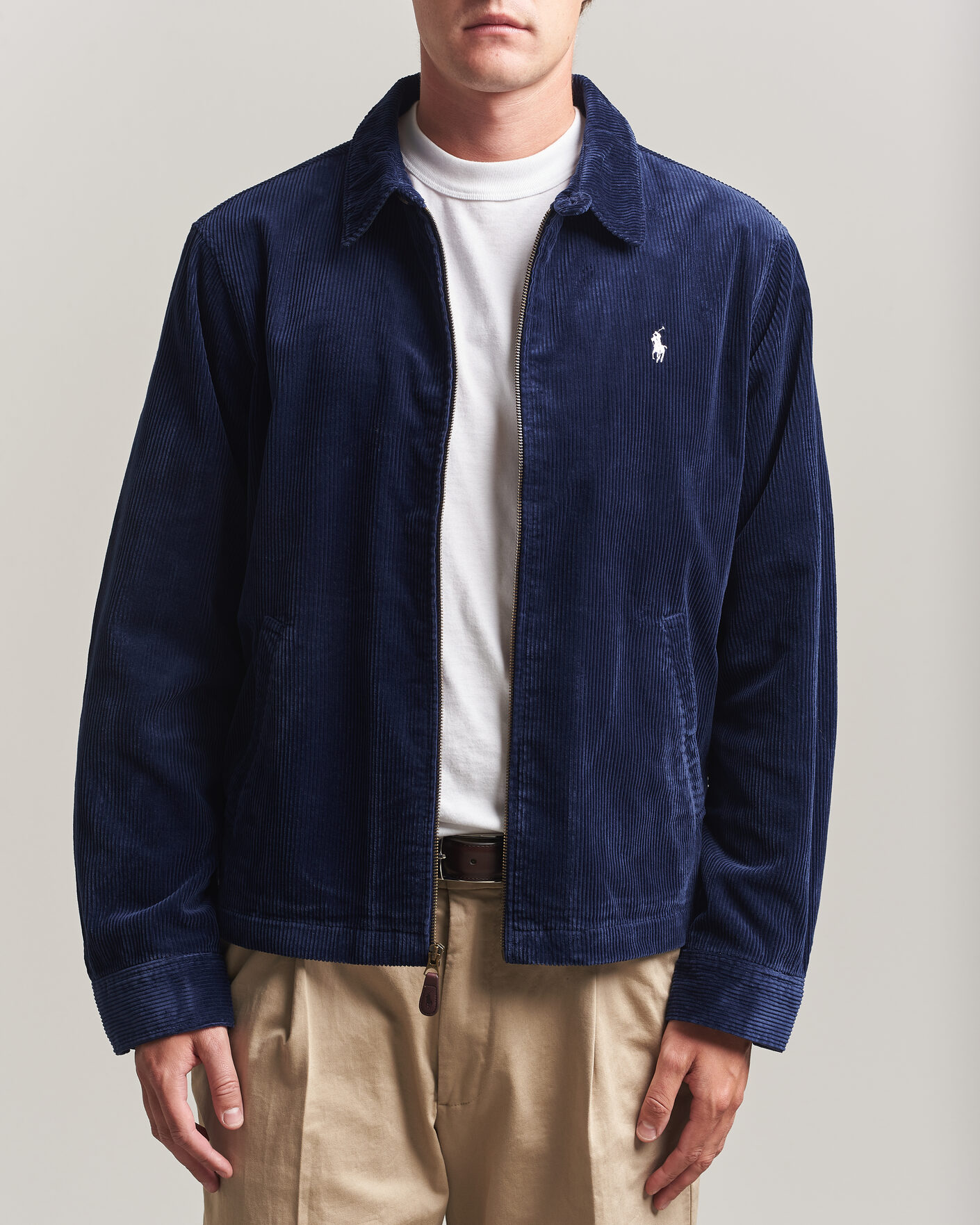 Uomini | Giacche | Polo Ralph Lauren | Lined Corduroy Windbreaker Newport Navy
