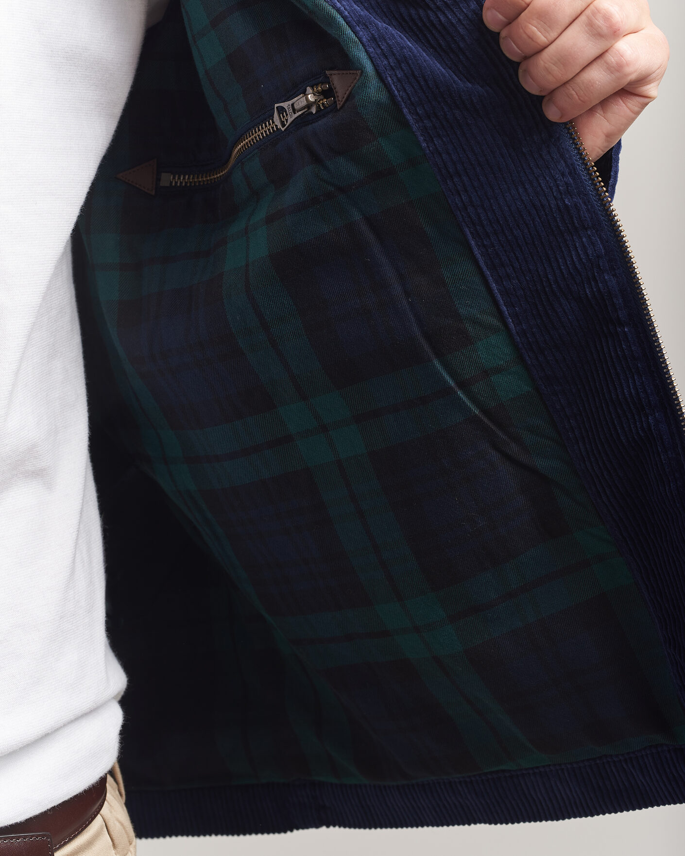 Uomini | Giacche | Polo Ralph Lauren | Lined Corduroy Windbreaker Newport Navy