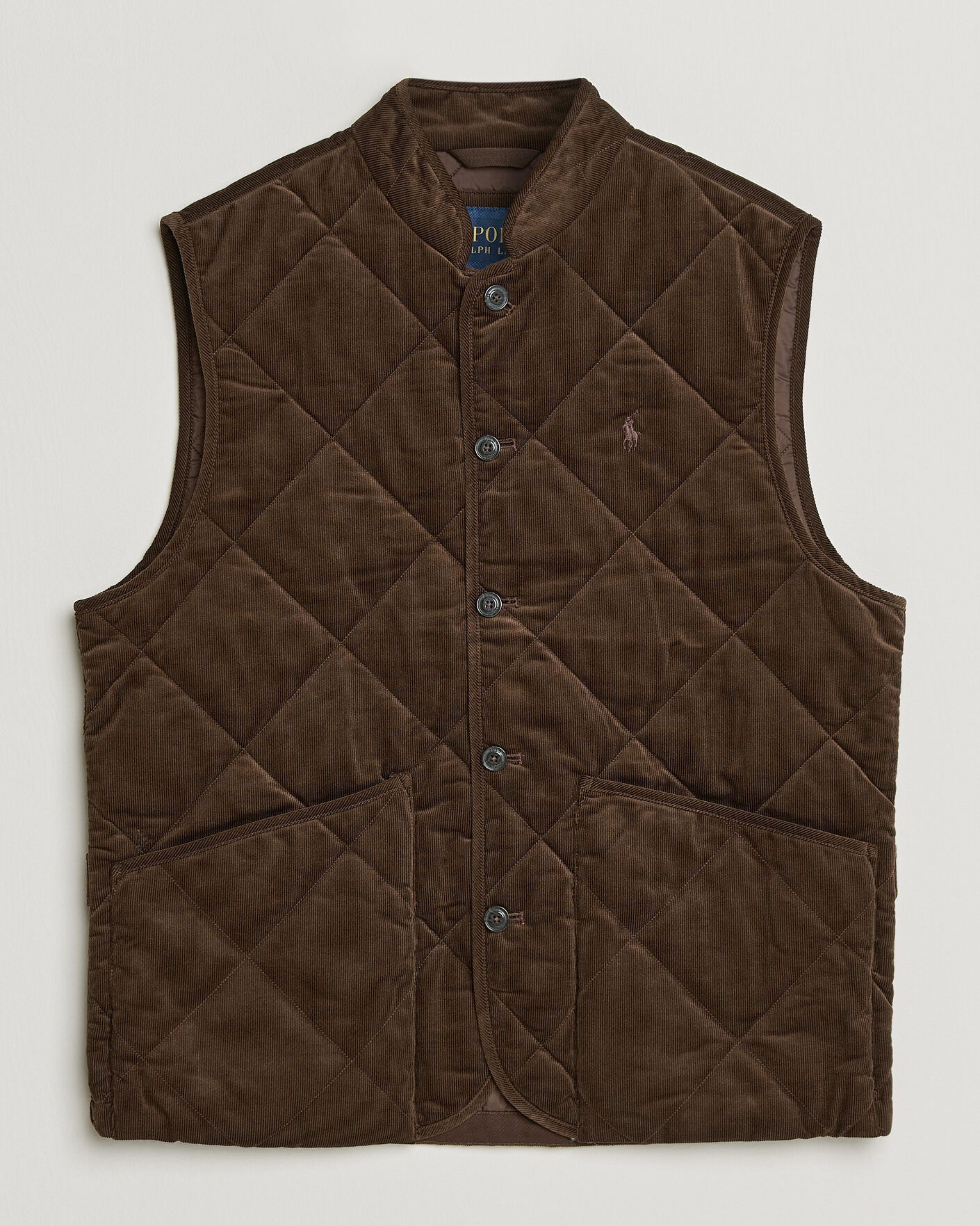 Uomini | Gilet | Polo Ralph Lauren | Quilted Corduroy Vest Cooper Brown