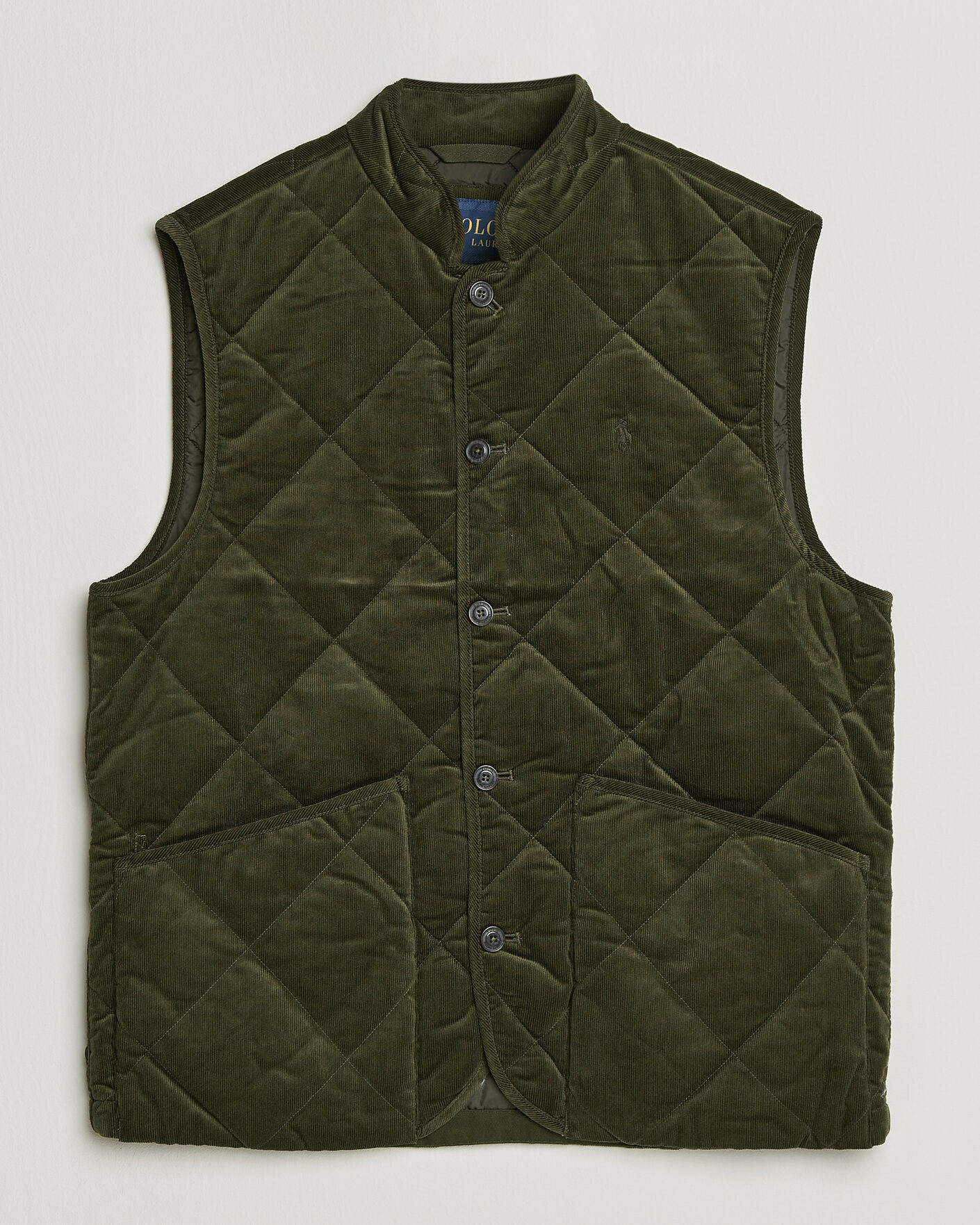 Uomini | Gilet | Polo Ralph Lauren | Quilted Corduroy Vest Company Olive