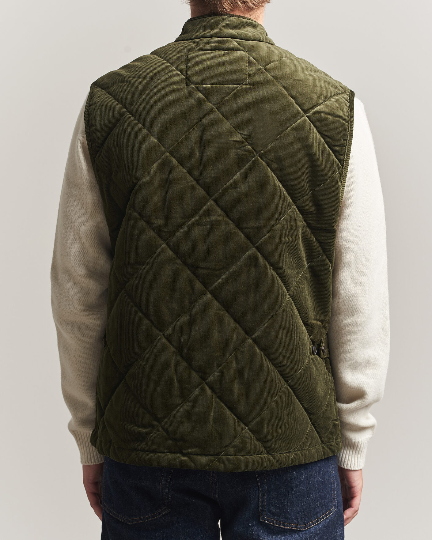 Uomini | Gilet | Polo Ralph Lauren | Quilted Corduroy Vest Company Olive