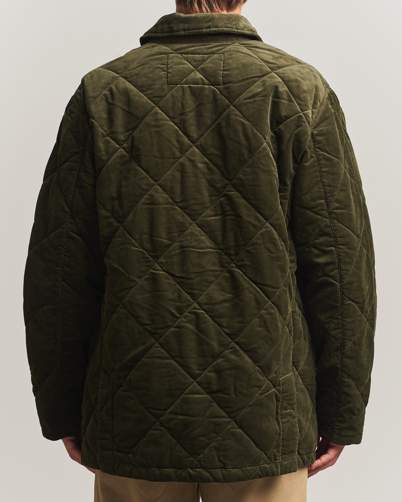 Uomini | Giacche | Polo Ralph Lauren | Quilted Corduroy Car Coat Company Olive
