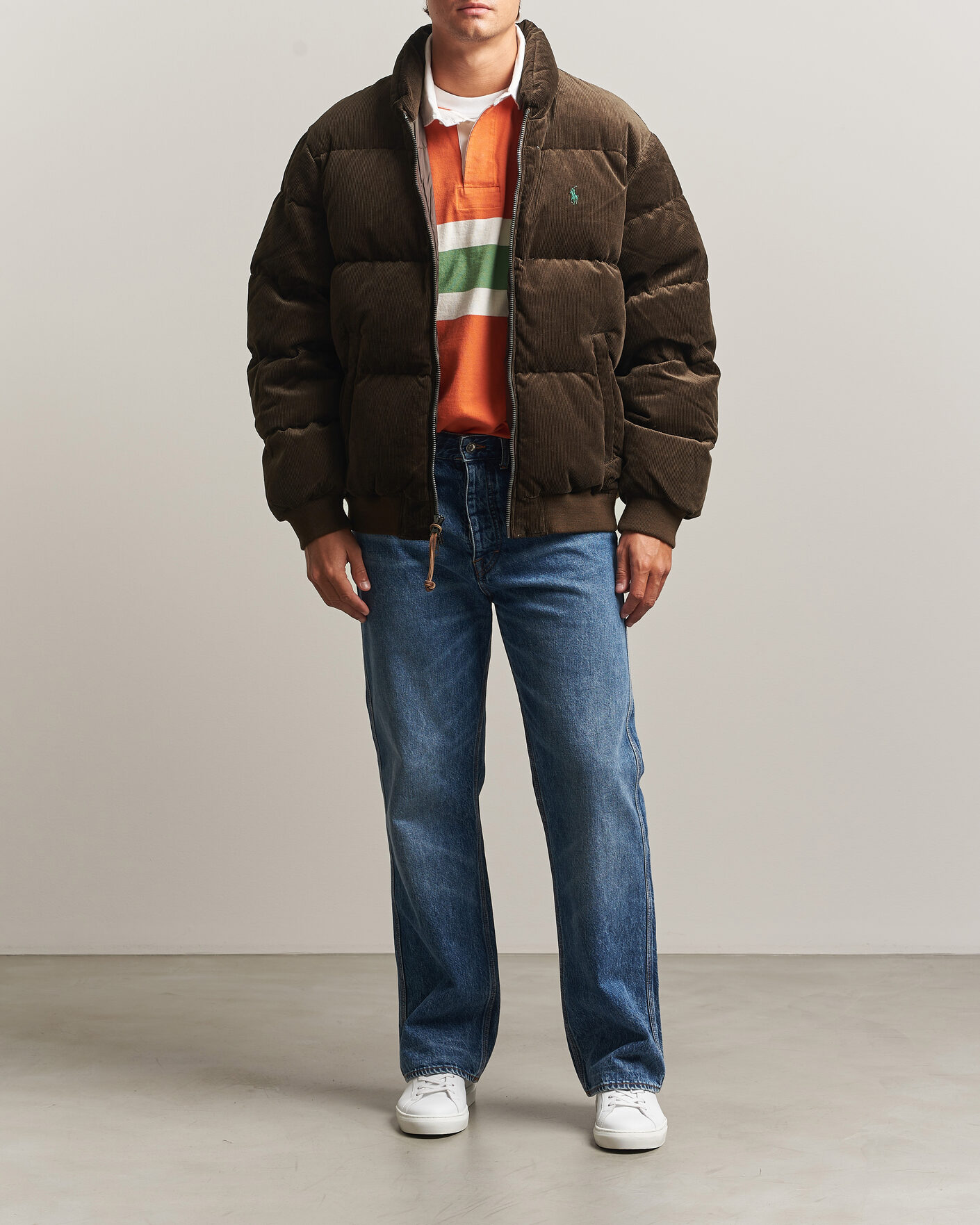 Uomini | Giacche | Polo Ralph Lauren | Corduroy Puffer Jacket Dark Beech