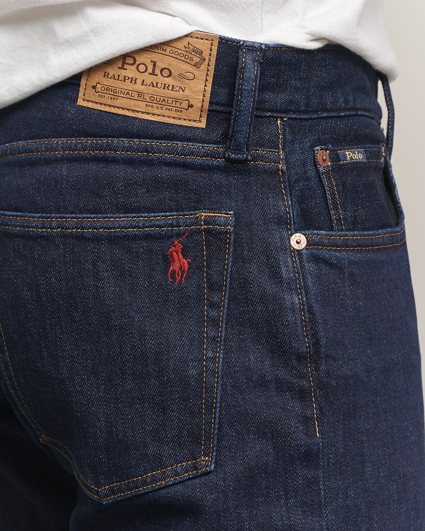 Uomini | Jeans | Polo Ralph Lauren | Straight Fit Brushed Denim Jeans Westmorely