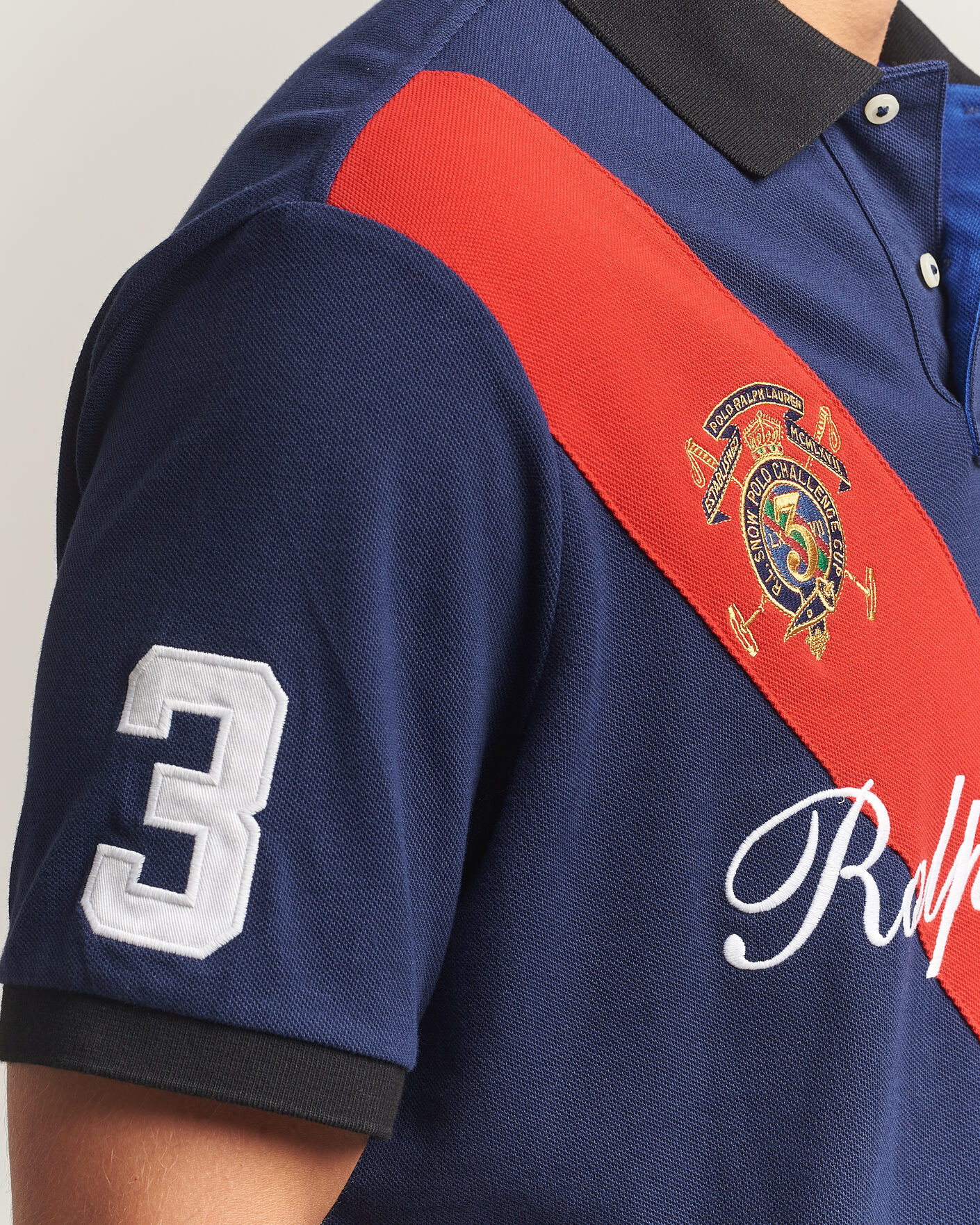 Uomini | Polo | Polo Ralph Lauren | Classic Fit Diagonal Stripe Polo Newport Navy
