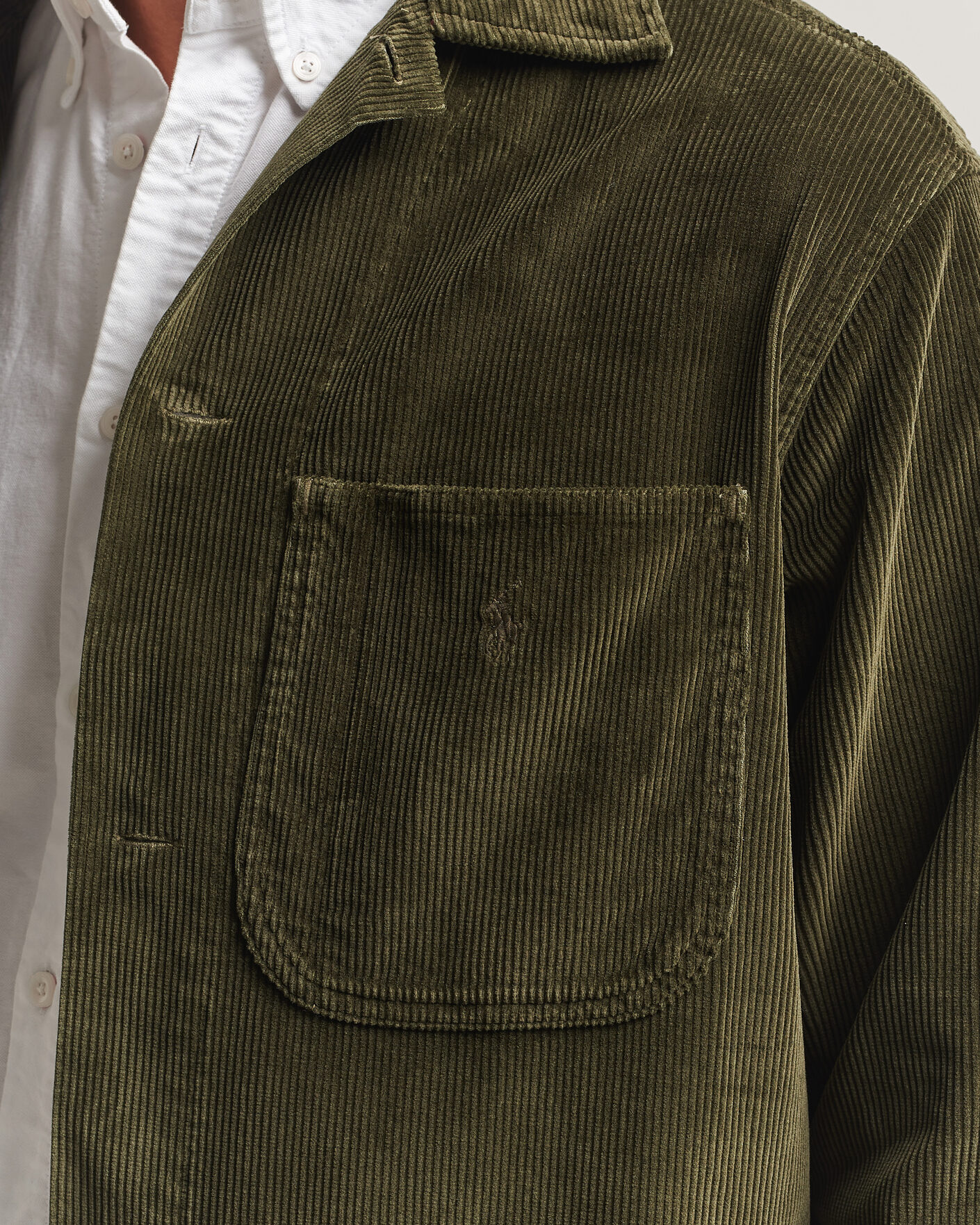 Uomini | Camicie | Polo Ralph Lauren | Corduroy Overshirt Company Olive