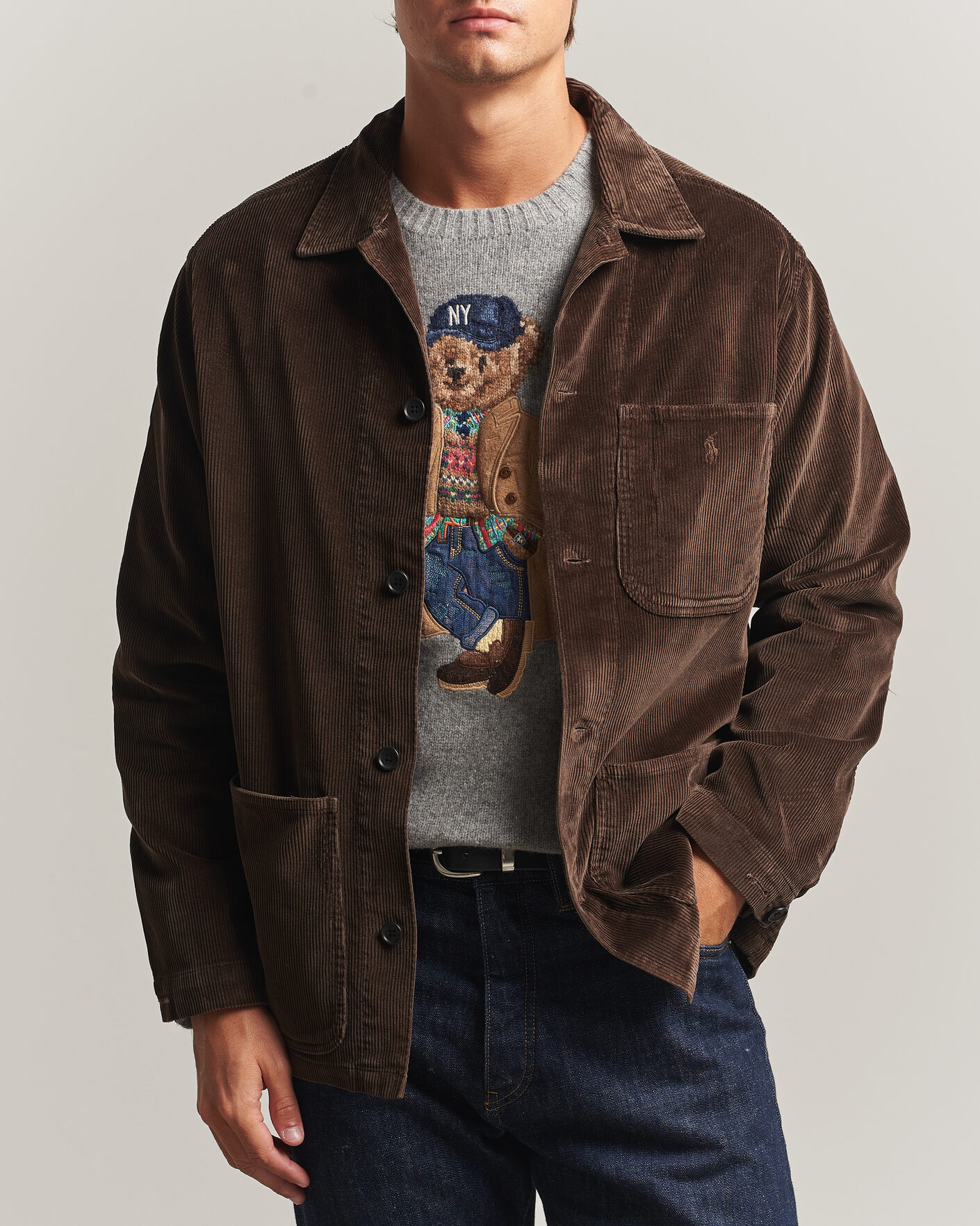 Uomini | Camicie | Polo Ralph Lauren | Corduroy Overshirt Nutmeg Brown