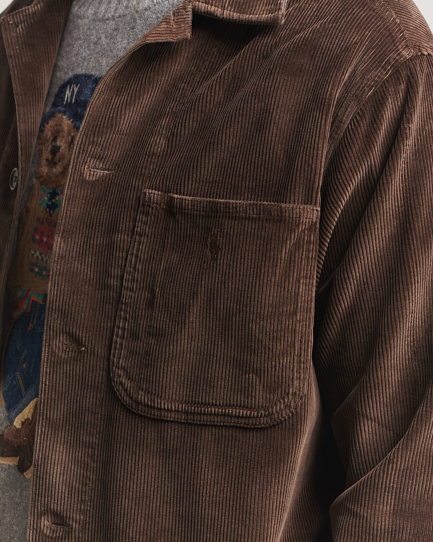 Uomini | Camicie | Polo Ralph Lauren | Corduroy Overshirt Nutmeg Brown