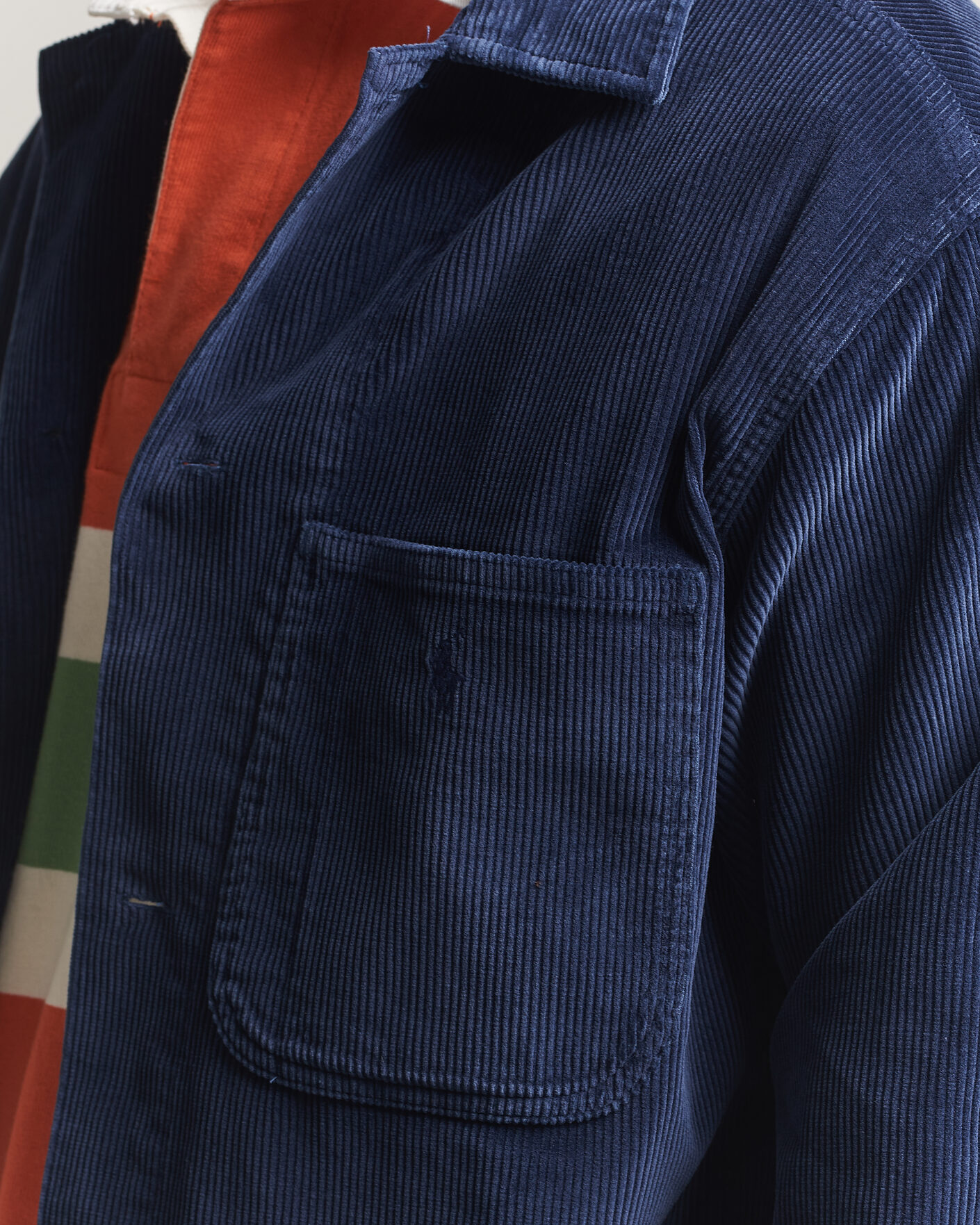 Uomini | Camicie | Polo Ralph Lauren | Corduroy Overshirt Newport Navy