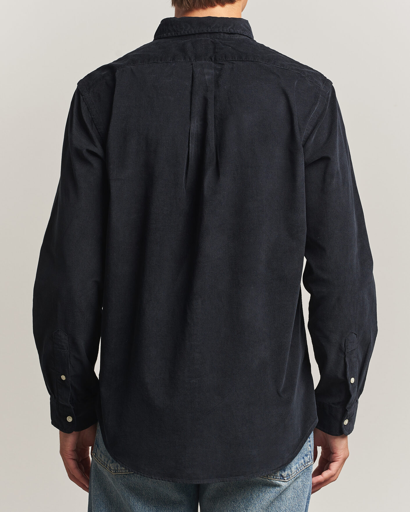 Uomini | Camicie | Polo Ralph Lauren | Custom Fit BD Corduroy Shirt Polo Black
