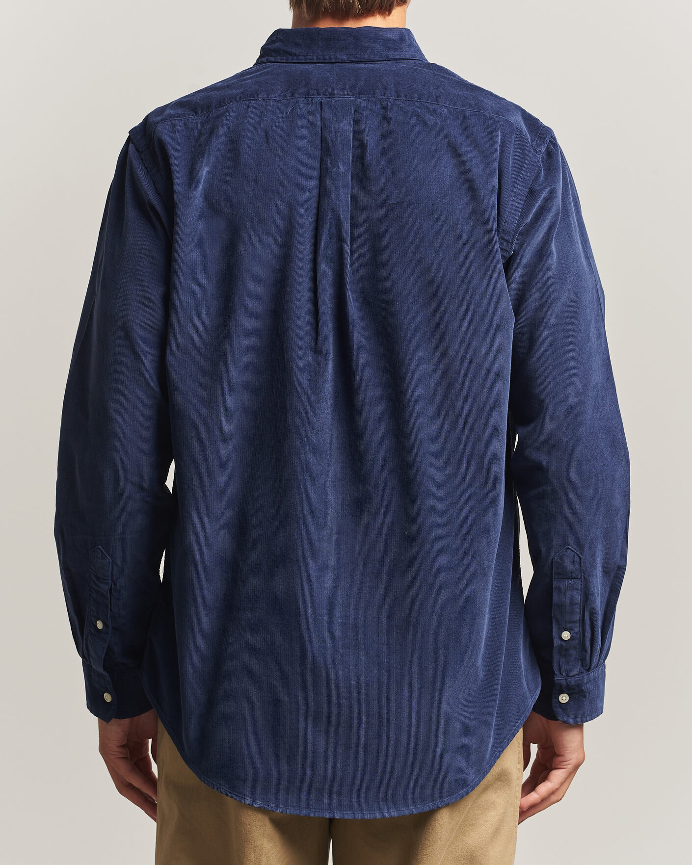 Uomini | Camicie | Polo Ralph Lauren | Custom Fit BD Corduroy Shirt Newport Navy