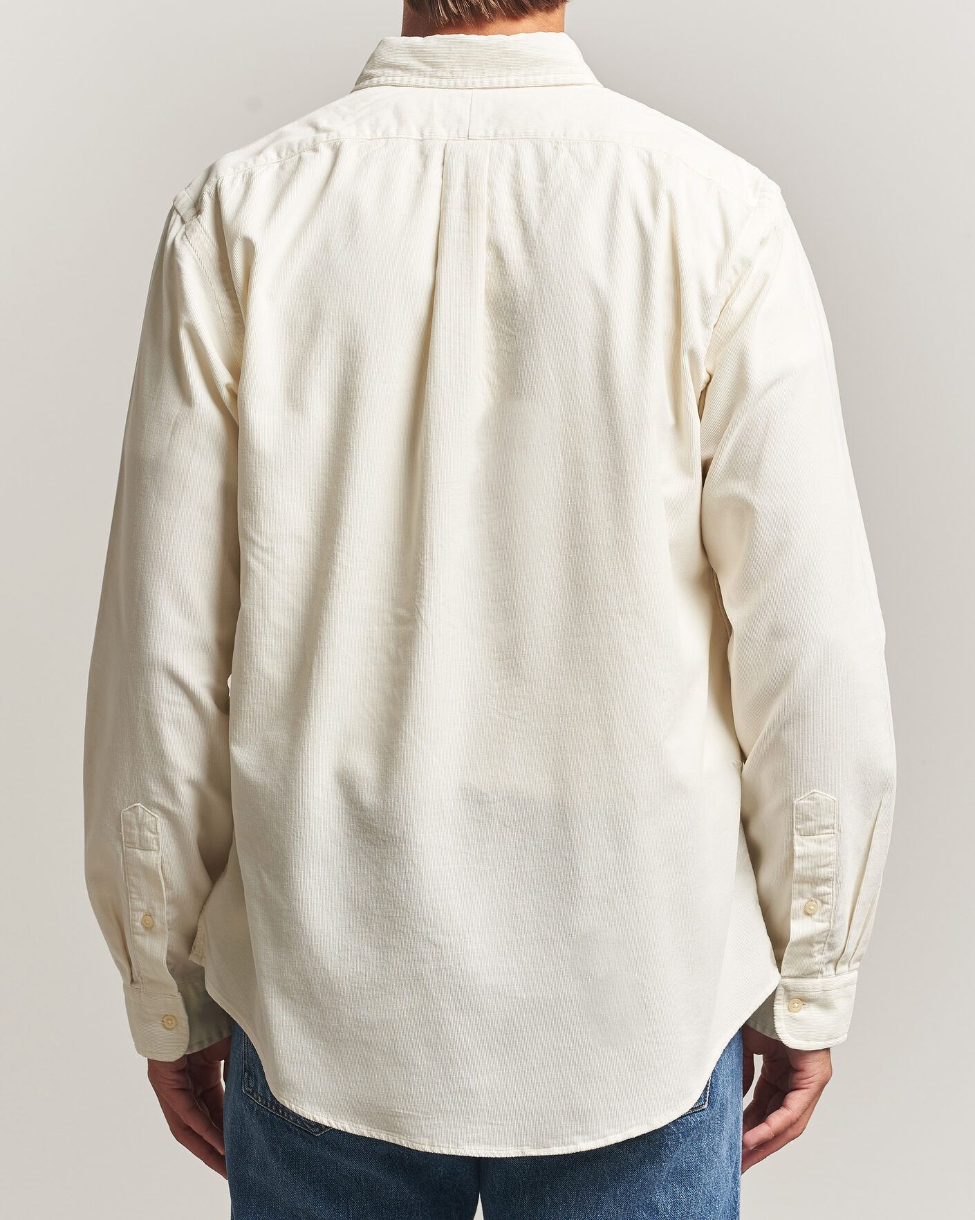 Uomini | Camicie | Polo Ralph Lauren | Custom Fit BD Corduroy Shirt Clubhouse Cream