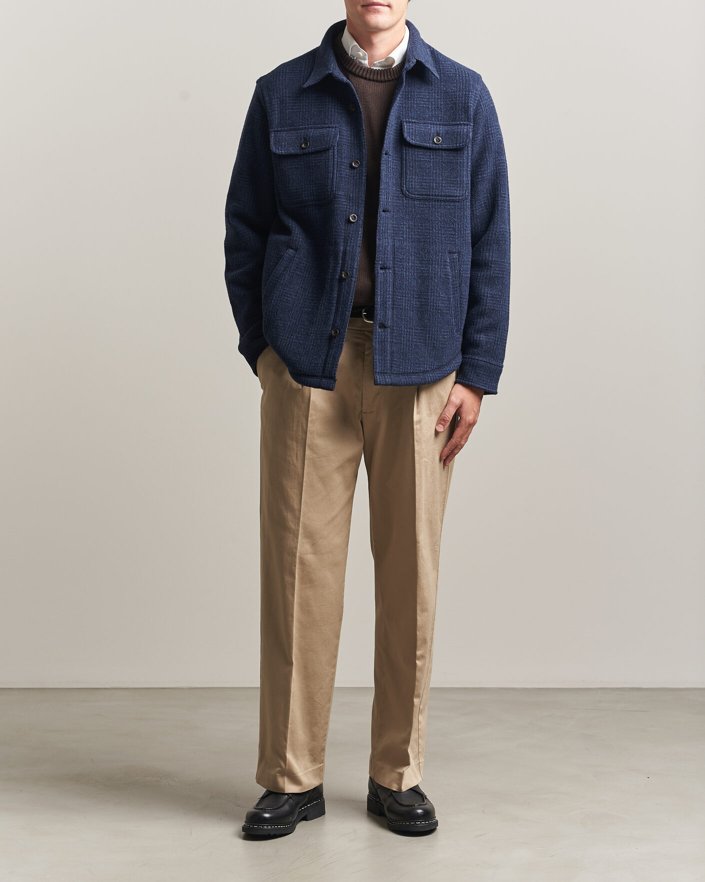 Uomini | Camicie | Polo Ralph Lauren | Hudson Brushed Shirt Navy