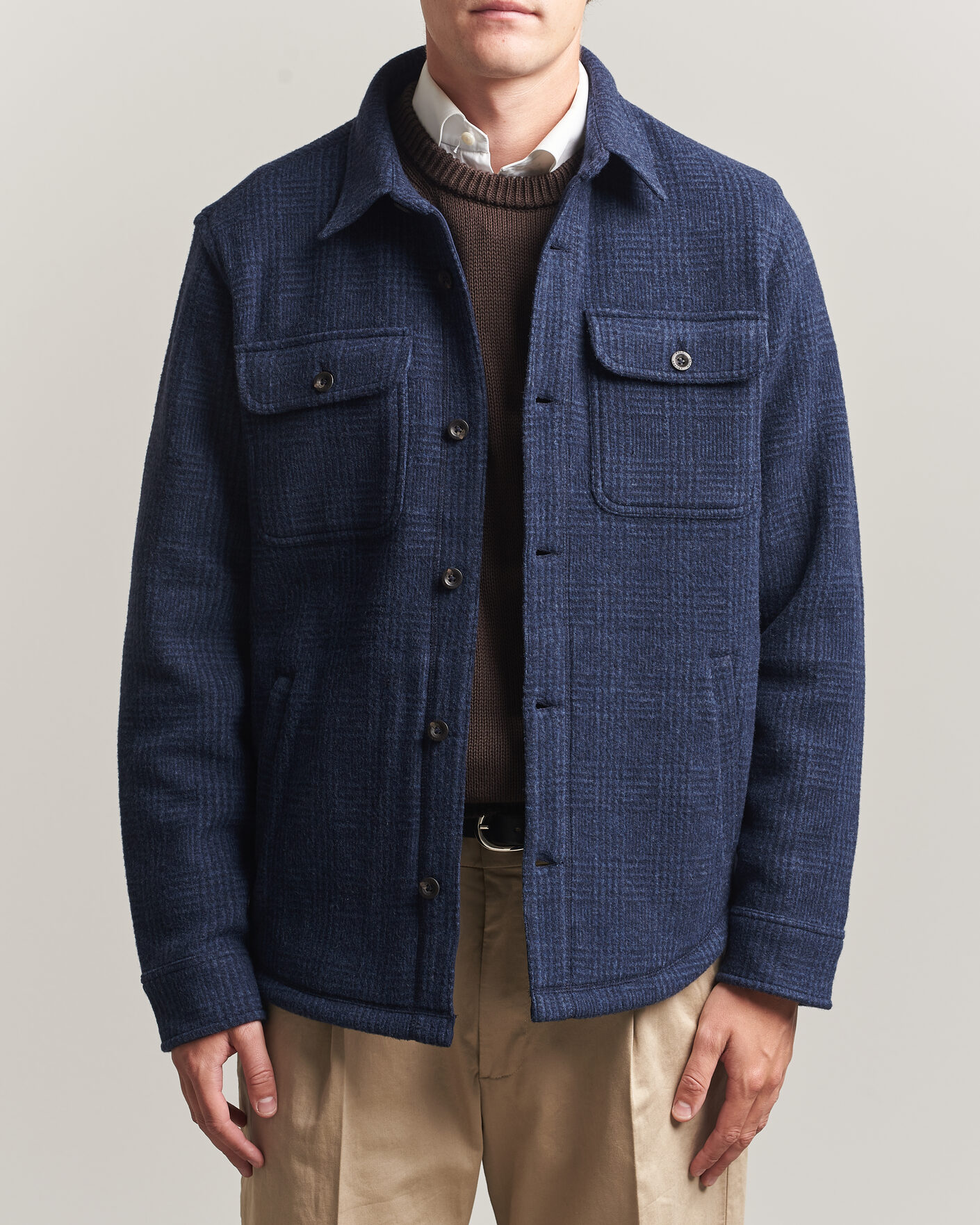Uomini | Camicie | Polo Ralph Lauren | Hudson Brushed Shirt Navy