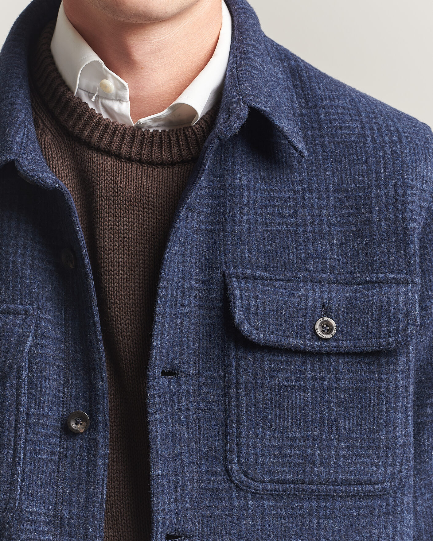 Uomini | Camicie | Polo Ralph Lauren | Hudson Brushed Shirt Navy