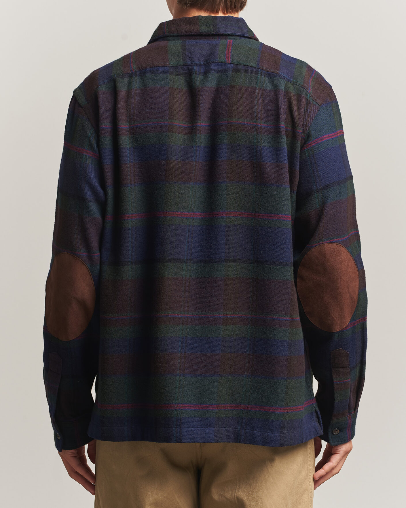 Uomini | Camicie | Polo Ralph Lauren | Hudson Ranch Checked Overshirt Olive Royal