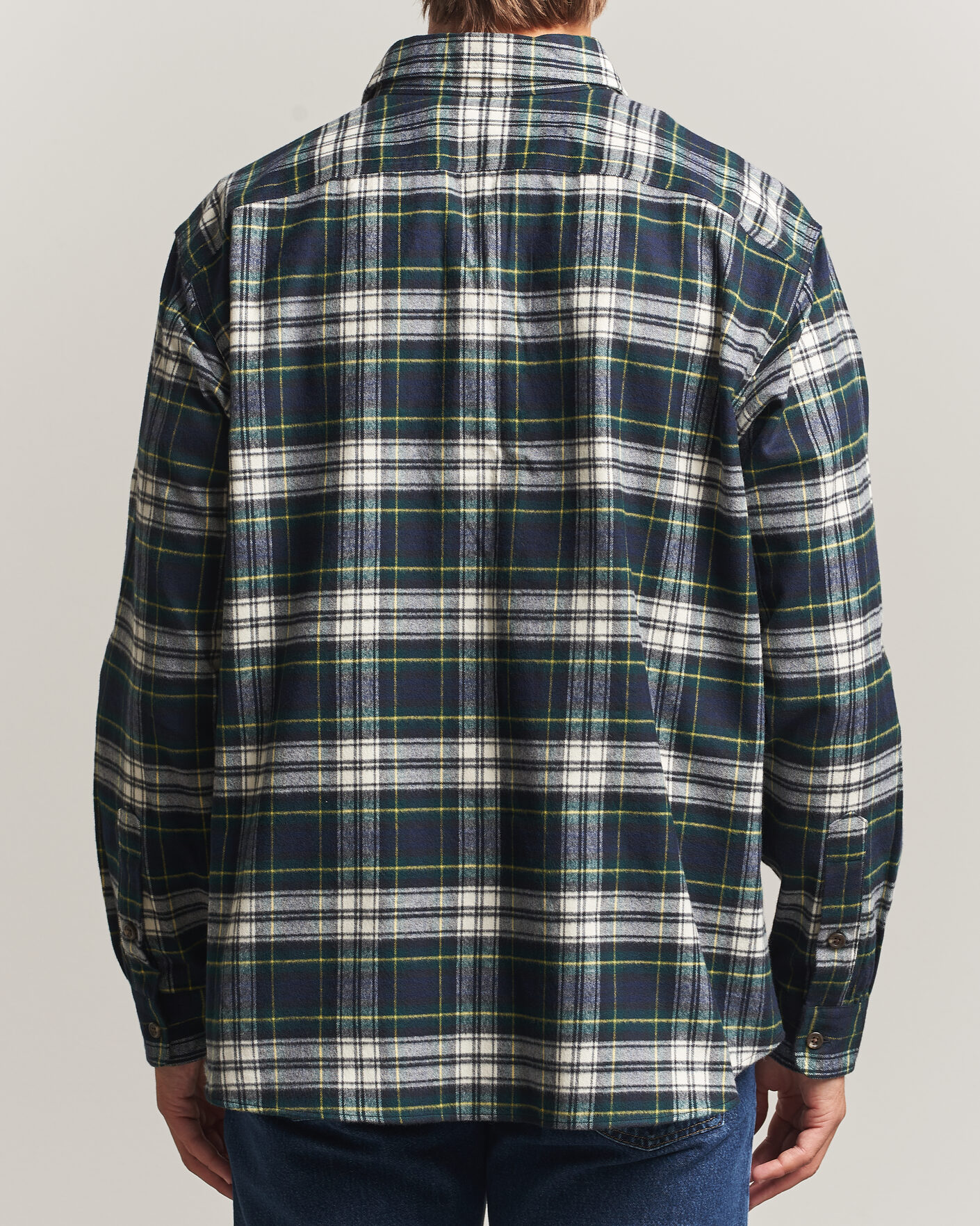 Uomini | Camicie | Polo Ralph Lauren | Classic Fit Shaggy Flannel Shirt Navy Green
