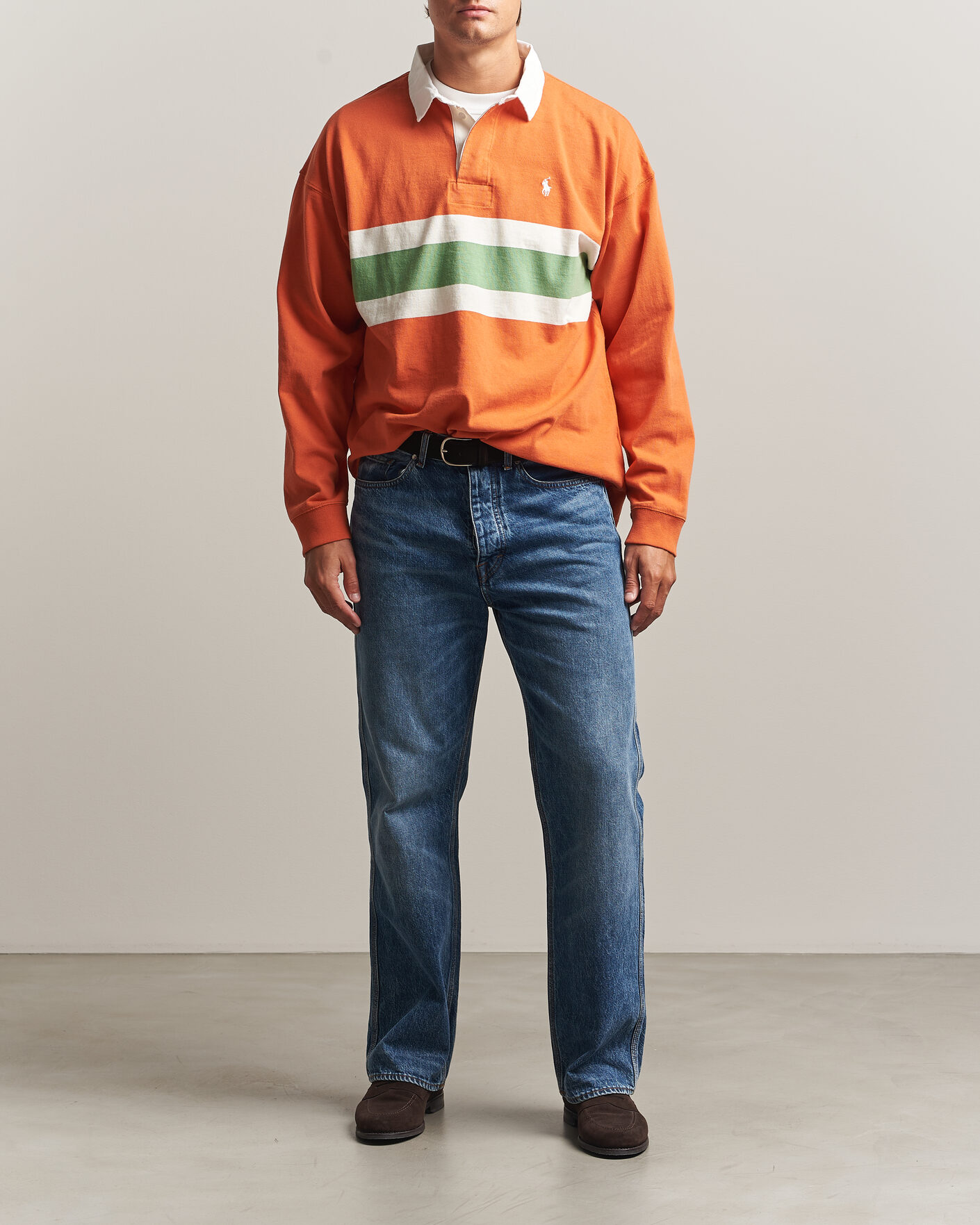 Uomini | Maglieria | Polo Ralph Lauren | Knitted Jersey Rugby Shirt Solar Sky Multi