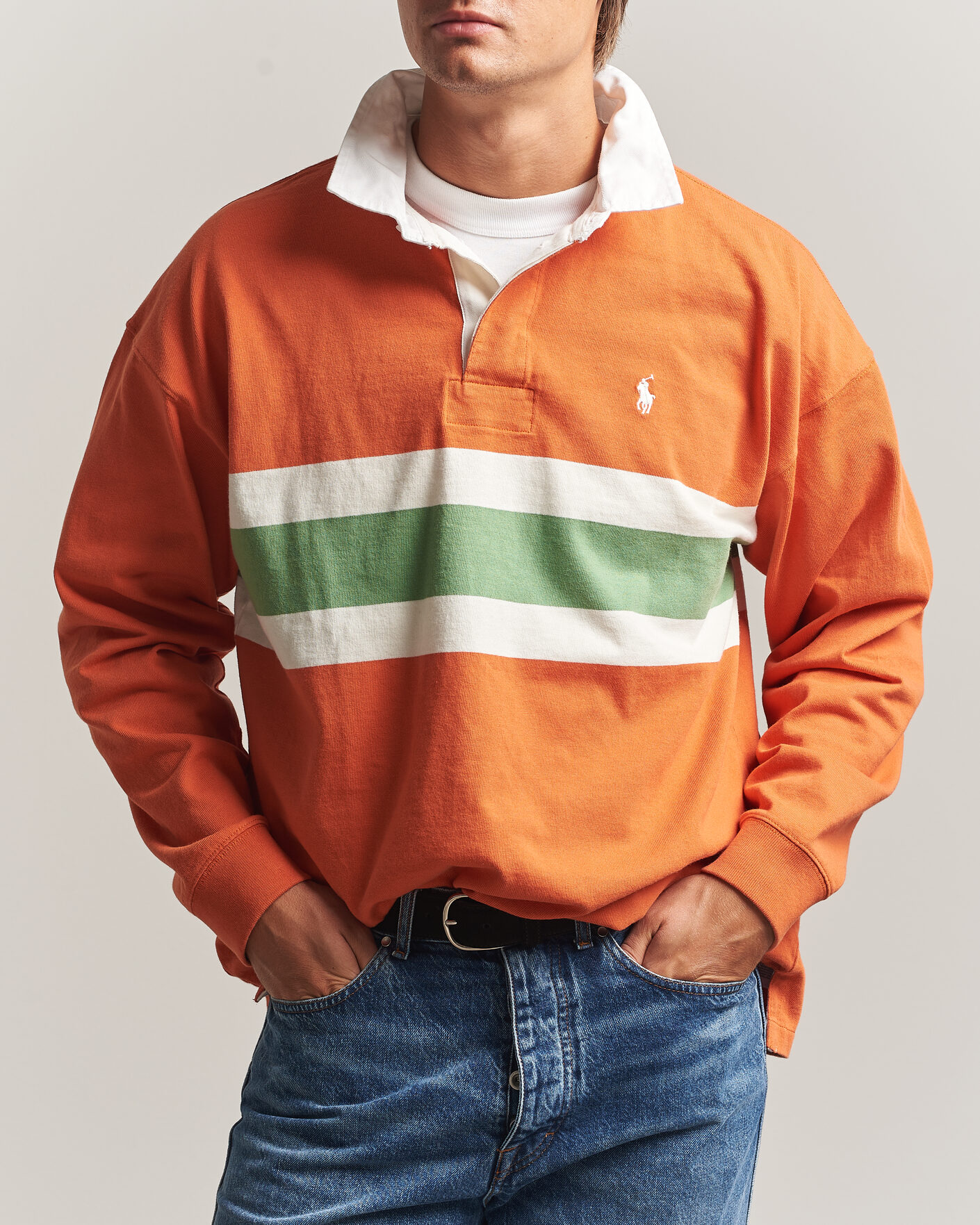 Uomini | Maglieria | Polo Ralph Lauren | Knitted Jersey Rugby Shirt Solar Sky Multi
