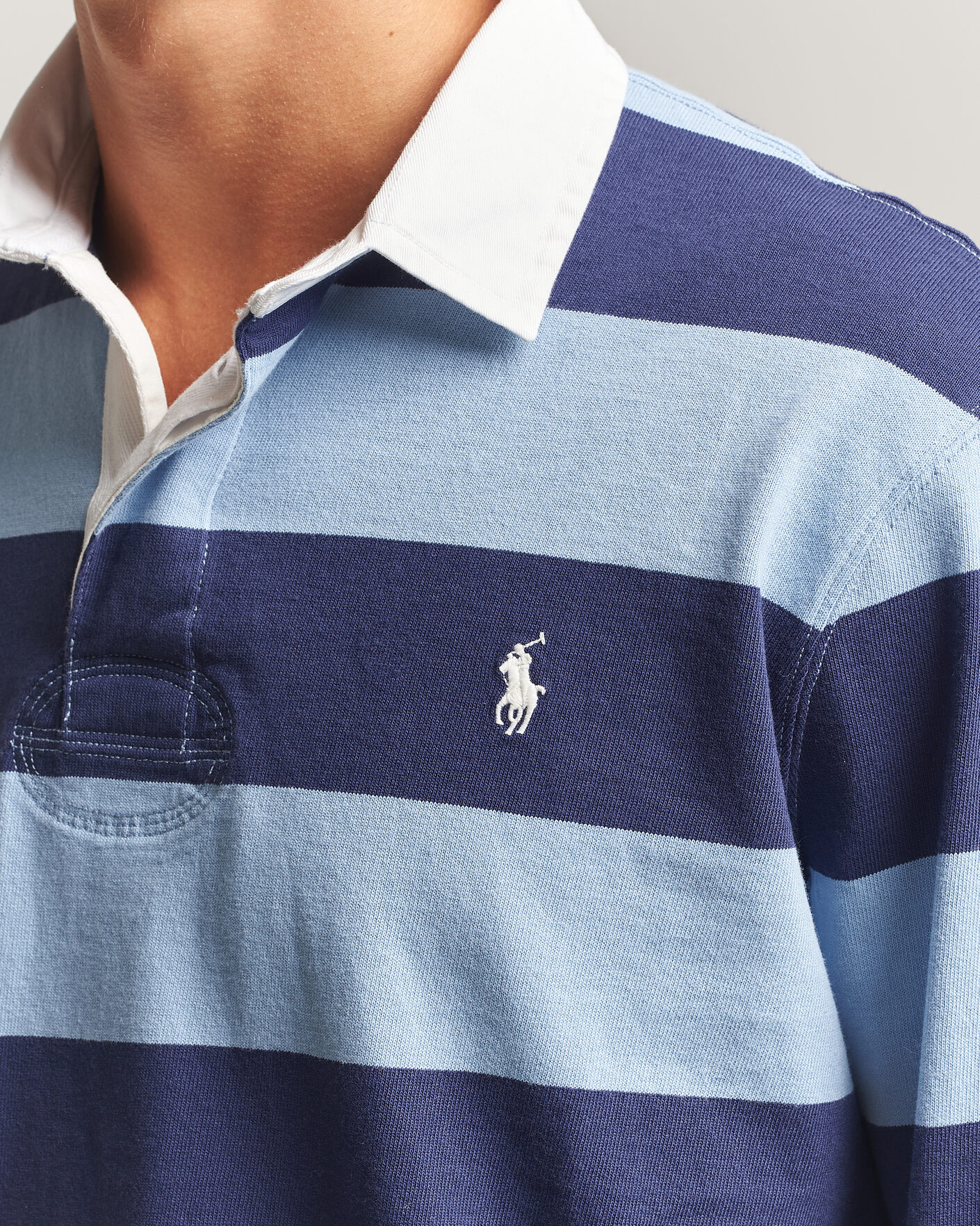 Uomini | Maglieria | Polo Ralph Lauren | Striped Jersey Rugger Blue/Navy