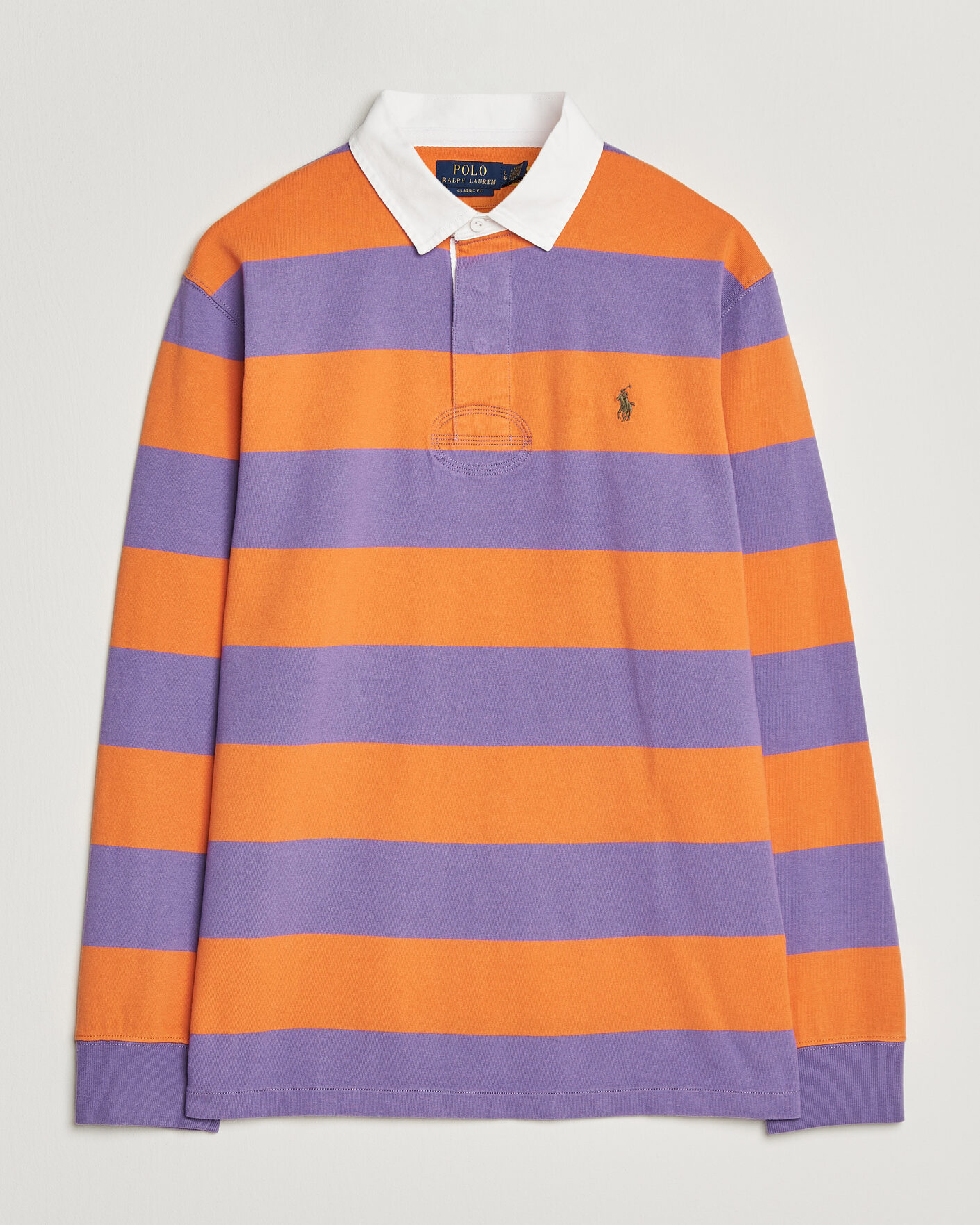 Uomini | Maglieria | Polo Ralph Lauren | Striped Jersey Rugger Purple/Orange