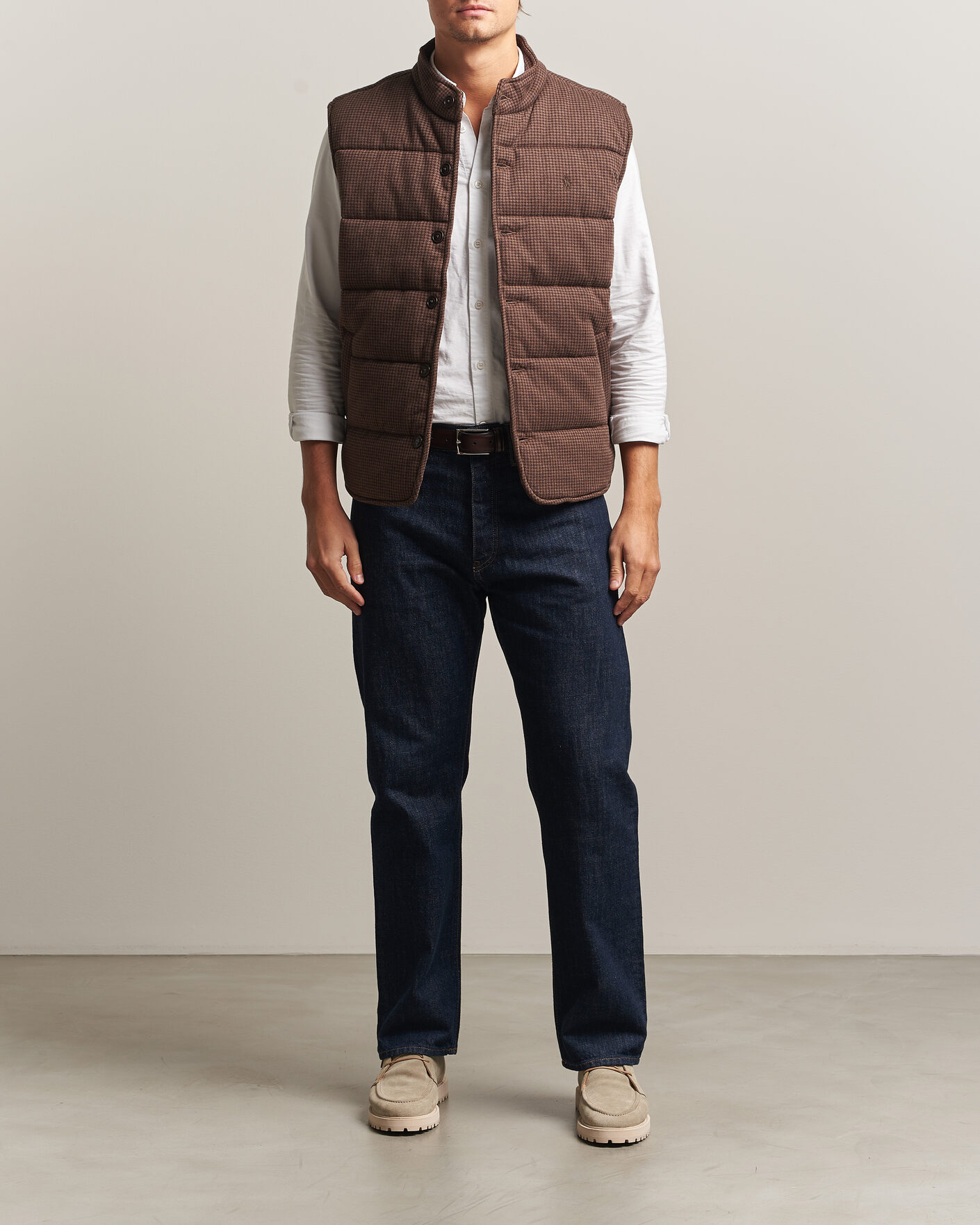 Uomini | Maglieria | Polo Ralph Lauren | Double Knitted Jaquard Vest Nutmeg Brown
