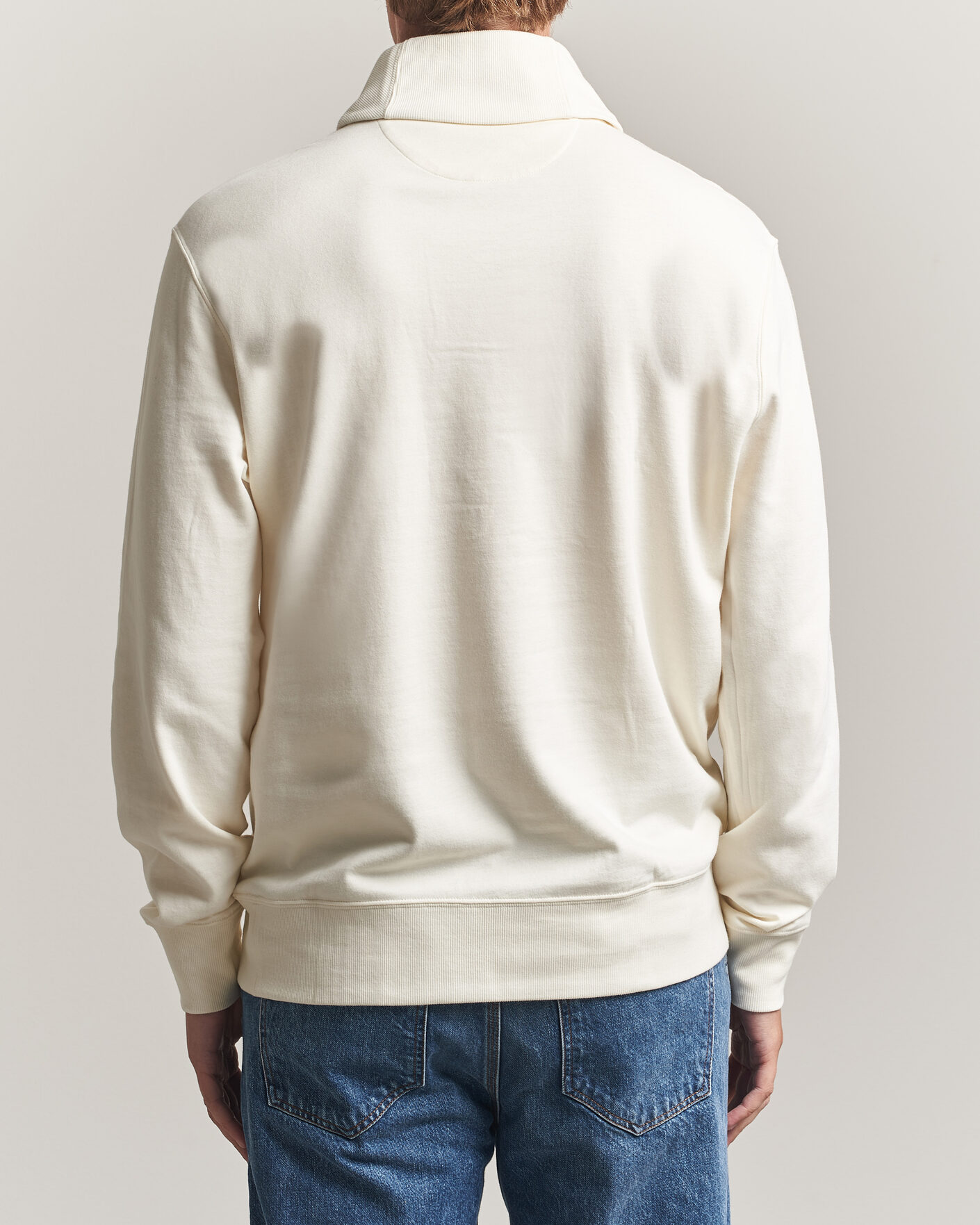 Uomini | Maglieria | Polo Ralph Lauren | Double Knitted Shawl Collar Sweater Pale Cream