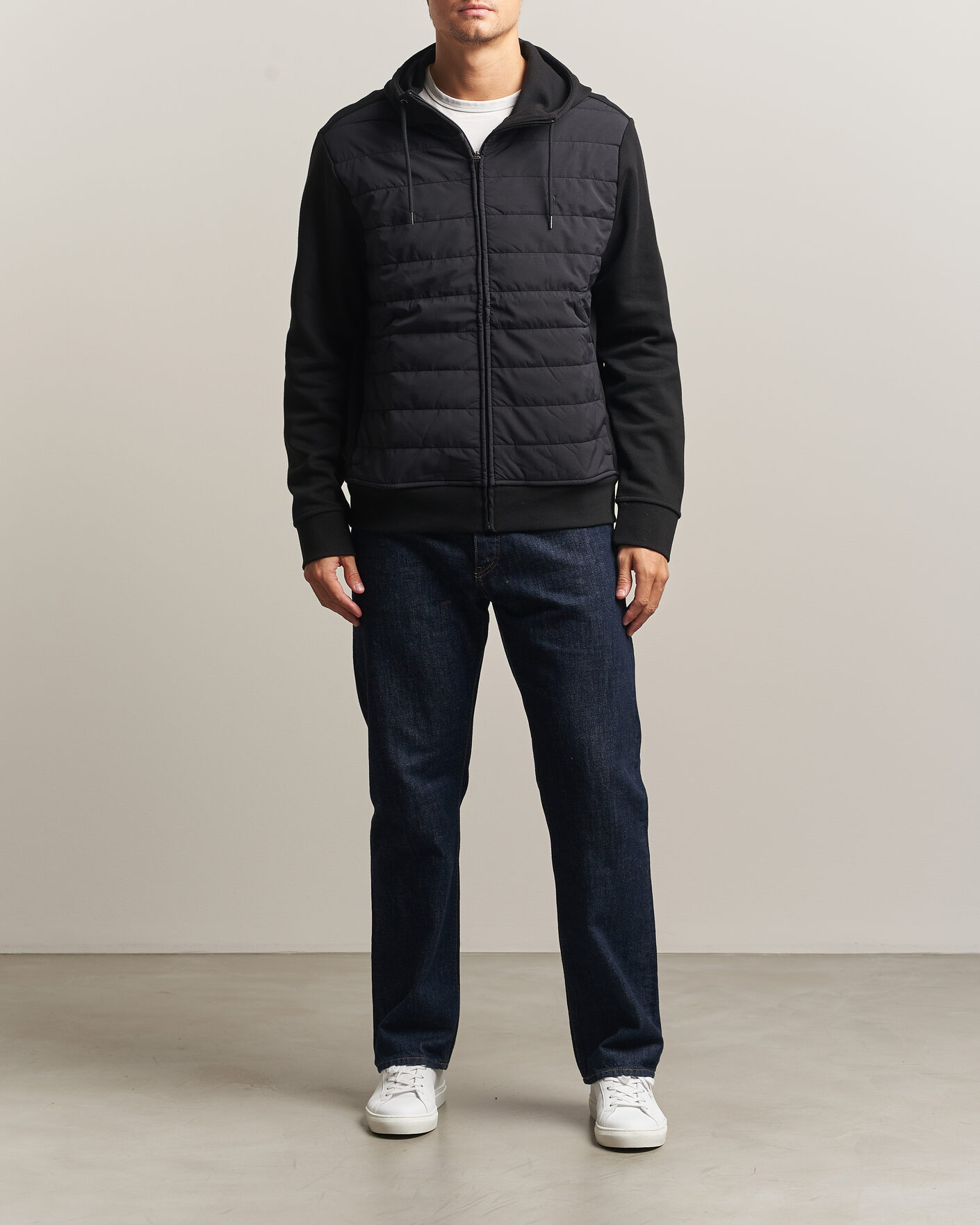 Uomini | Maglieria | Polo Ralph Lauren | Double Knitted Jaquard Full Zip Hoodie Polo Black