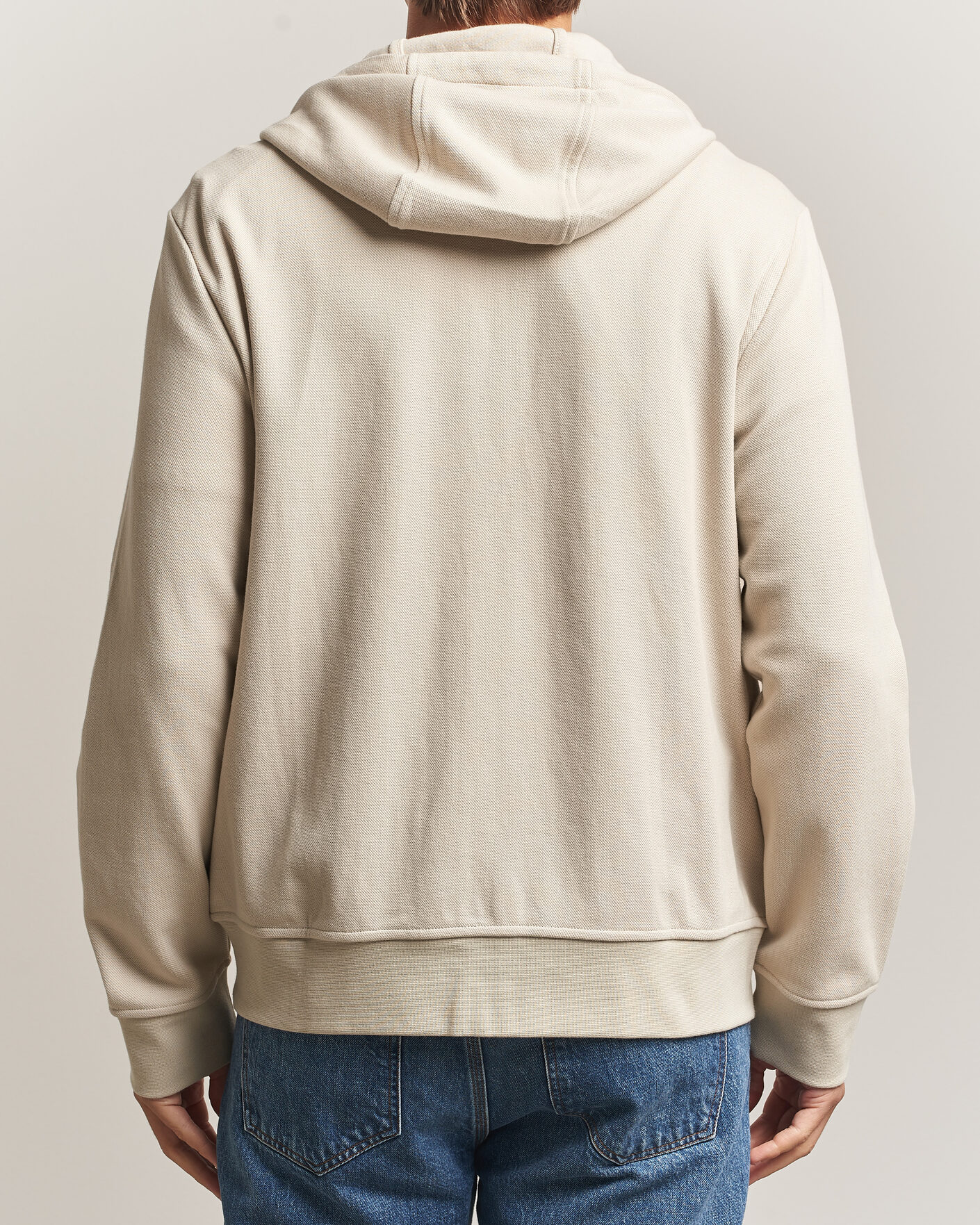 Uomini | Maglieria | Polo Ralph Lauren | Double Knitted Jaquard Full Zip Hoodie Stoneware Grey