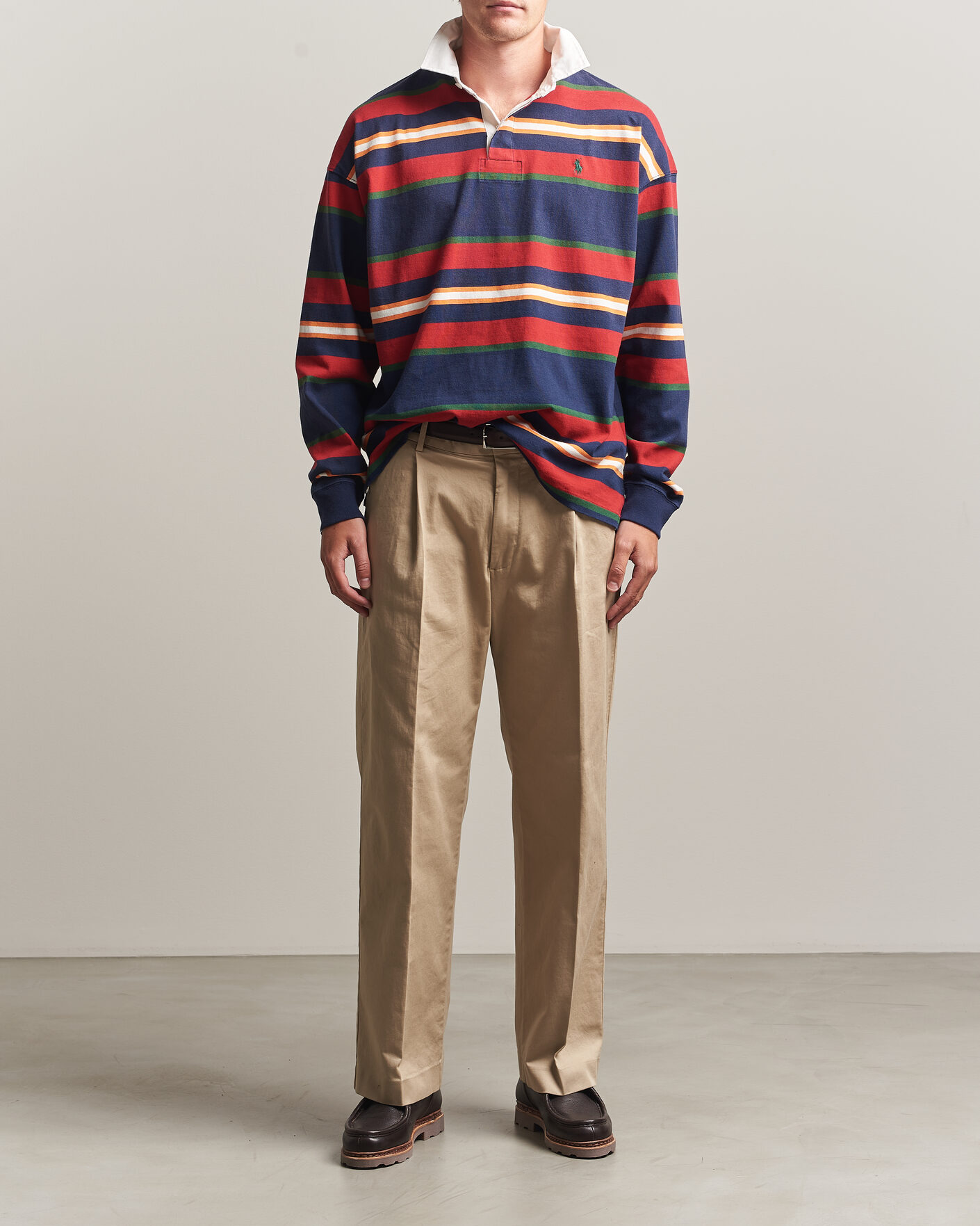 Uomini | Maglieria | Polo Ralph Lauren | Knitted Rugby Pullover Newport Navy Multi