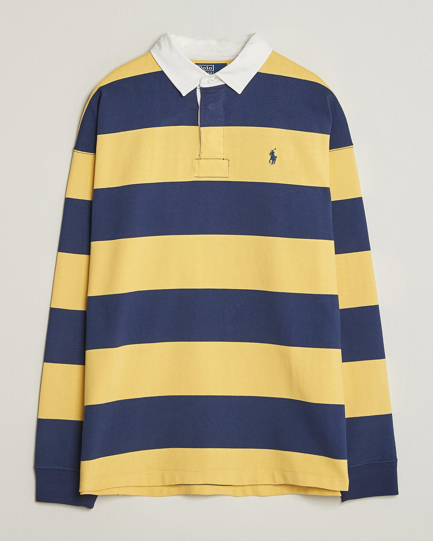 Uomini | Maglieria | Polo Ralph Lauren | Jersey Knitted Rugby Pullover Yellow/Cobolt