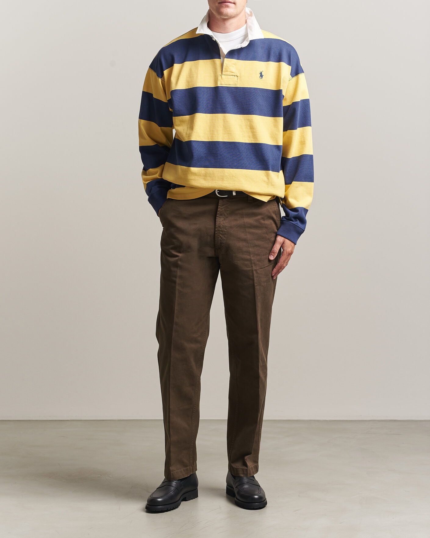 Uomini | Maglieria | Polo Ralph Lauren | Jersey Knitted Rugby Pullover Yellow/Cobolt