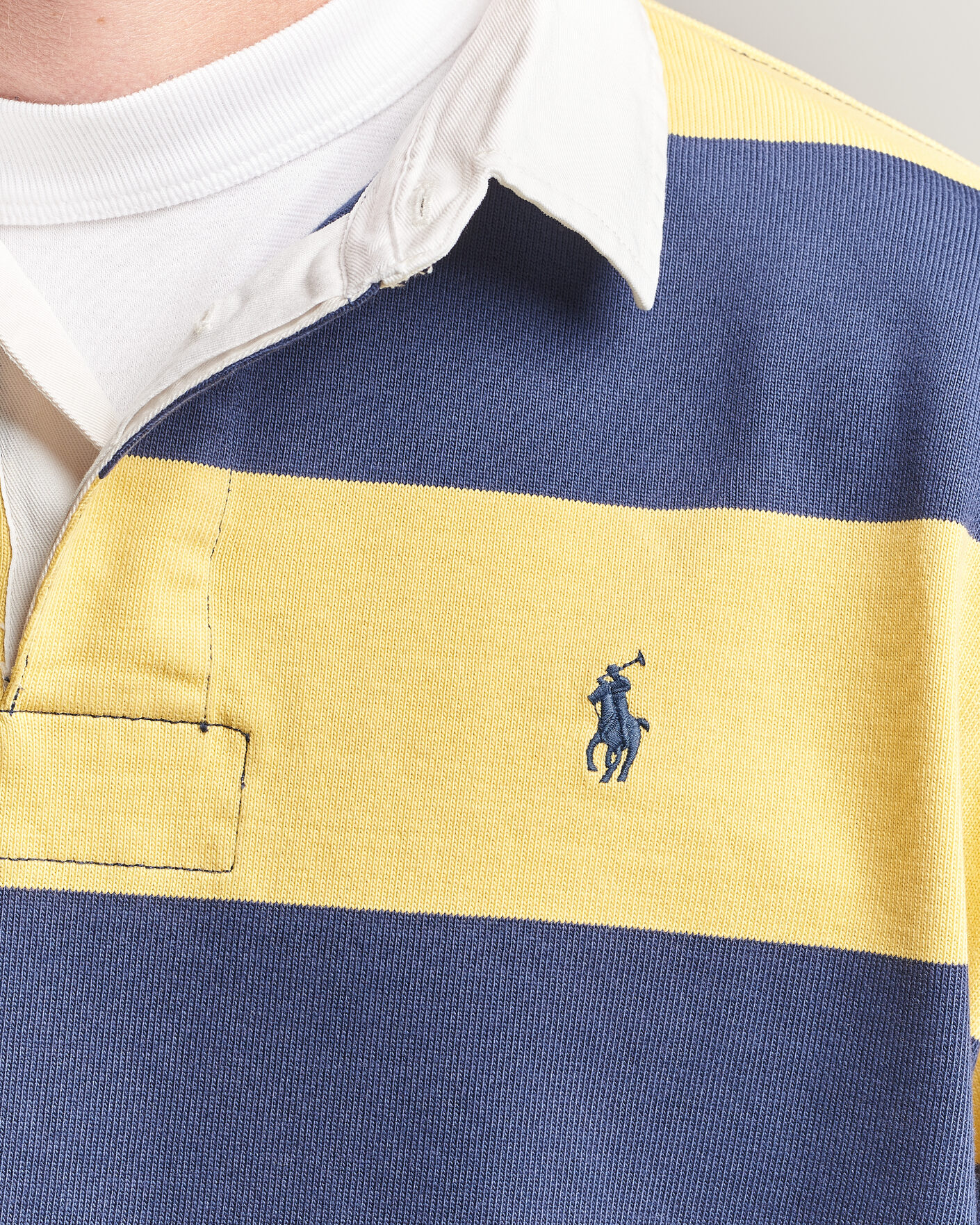 Uomini | Maglieria | Polo Ralph Lauren | Jersey Knitted Rugby Pullover Yellow/Cobolt