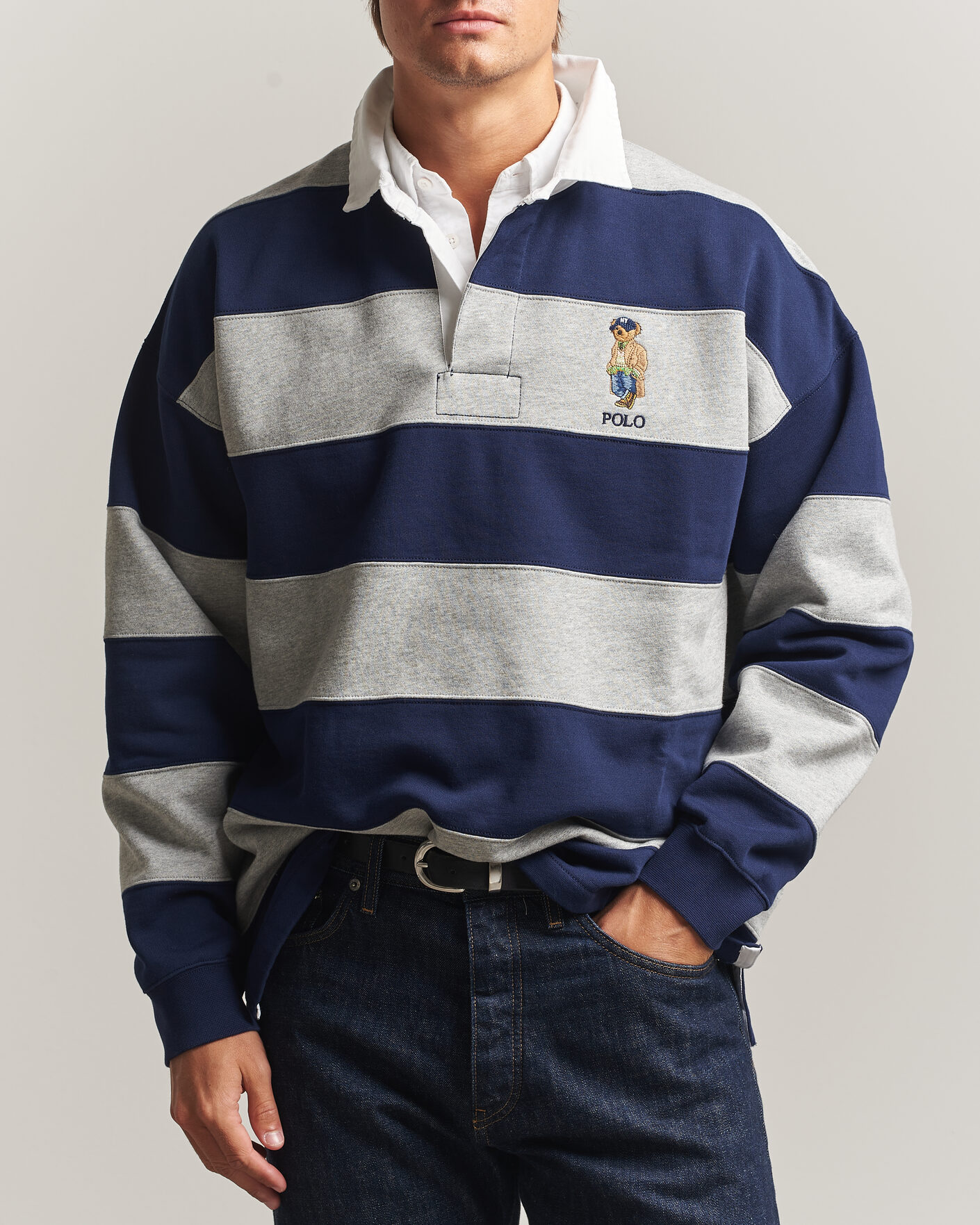 Uomini | Maglieria | Polo Ralph Lauren | Rugby Pullover Navy/Andover Heather