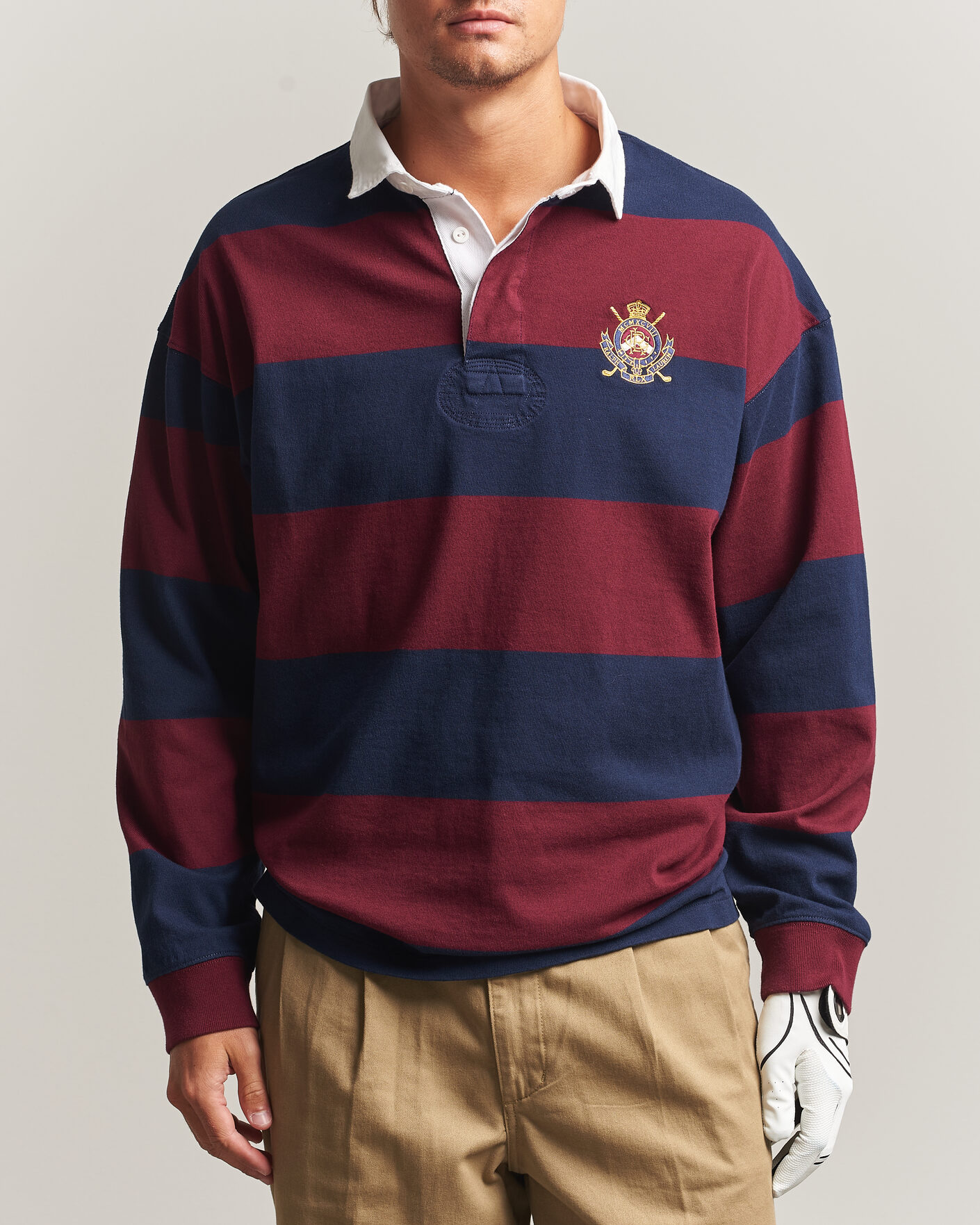 Uomini | Maglieria | RLX Ralph Lauren | Polo Ralph Lauren Rugby Long Sleeve Jersey Polo Classic Wine/Navy