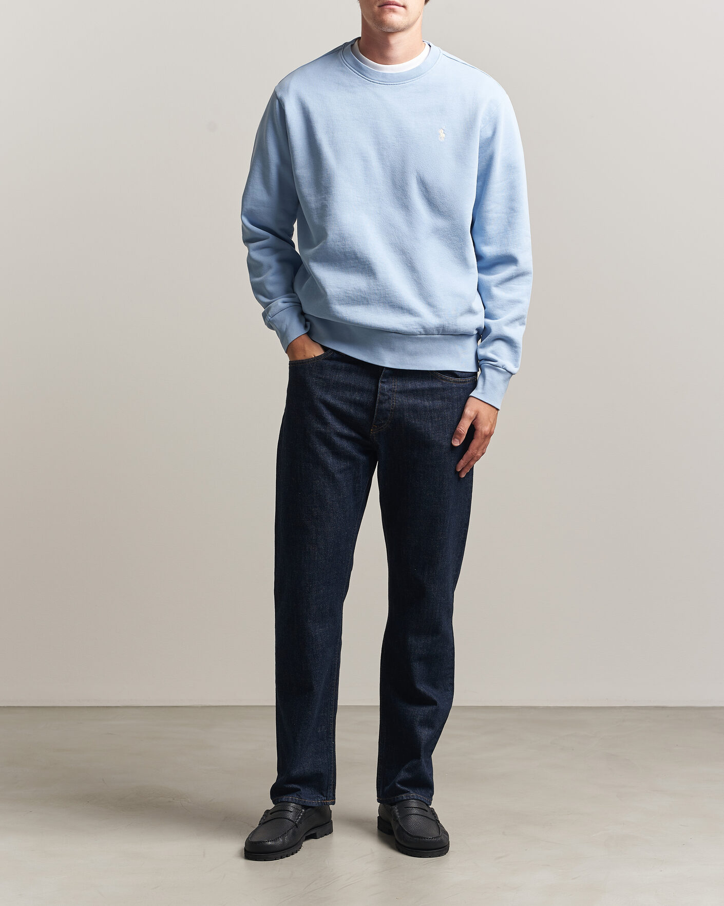Uomini | Maglieria | Polo Ralph Lauren | Loopback Terry Sweatshirt Chambray Blue
